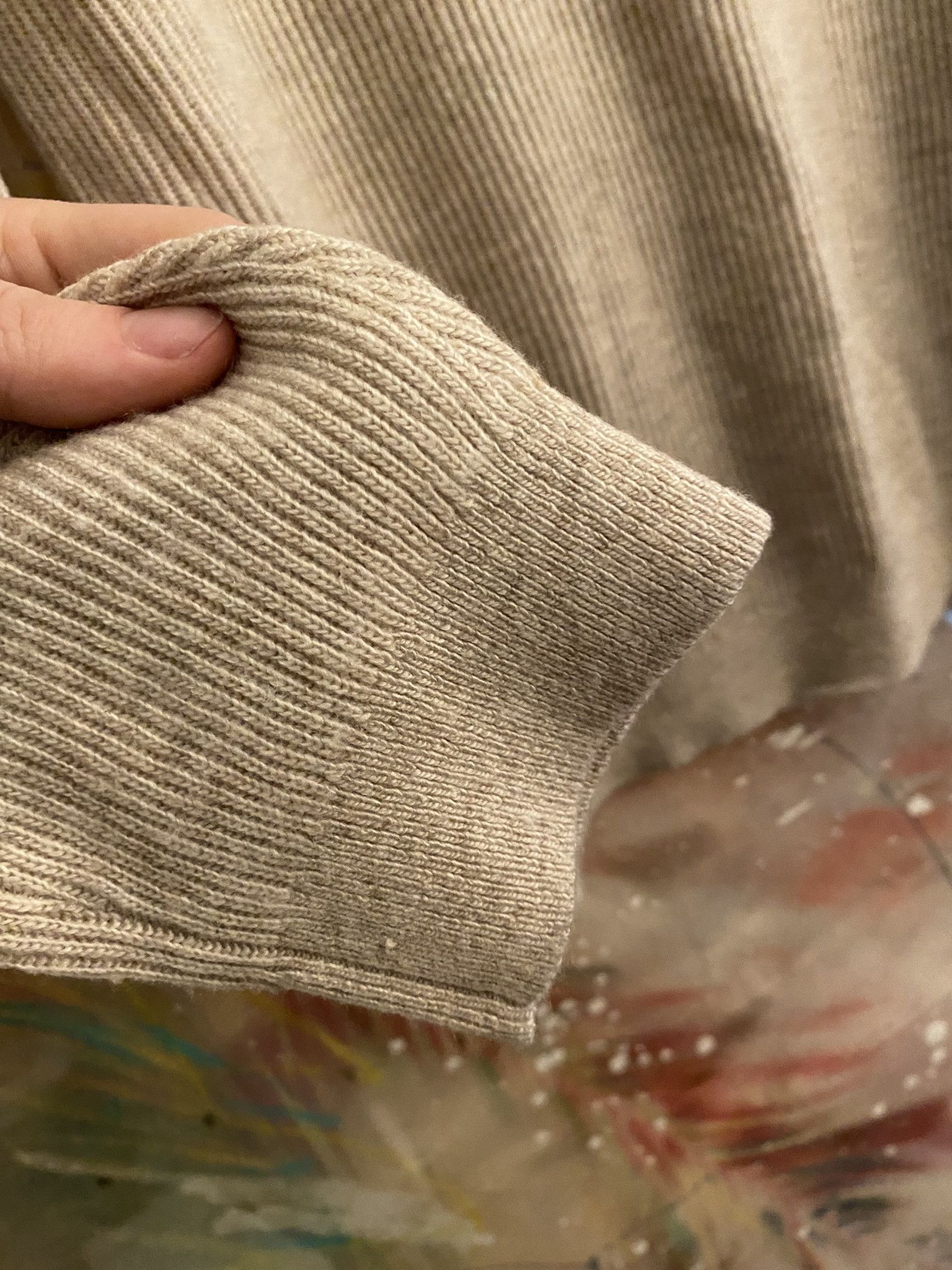 Reiss REISS Long Sleeve Knit Sweater in Tan (sz. SMALL) Size US S / EU 44-46 / 1 - 4 Thumbnail