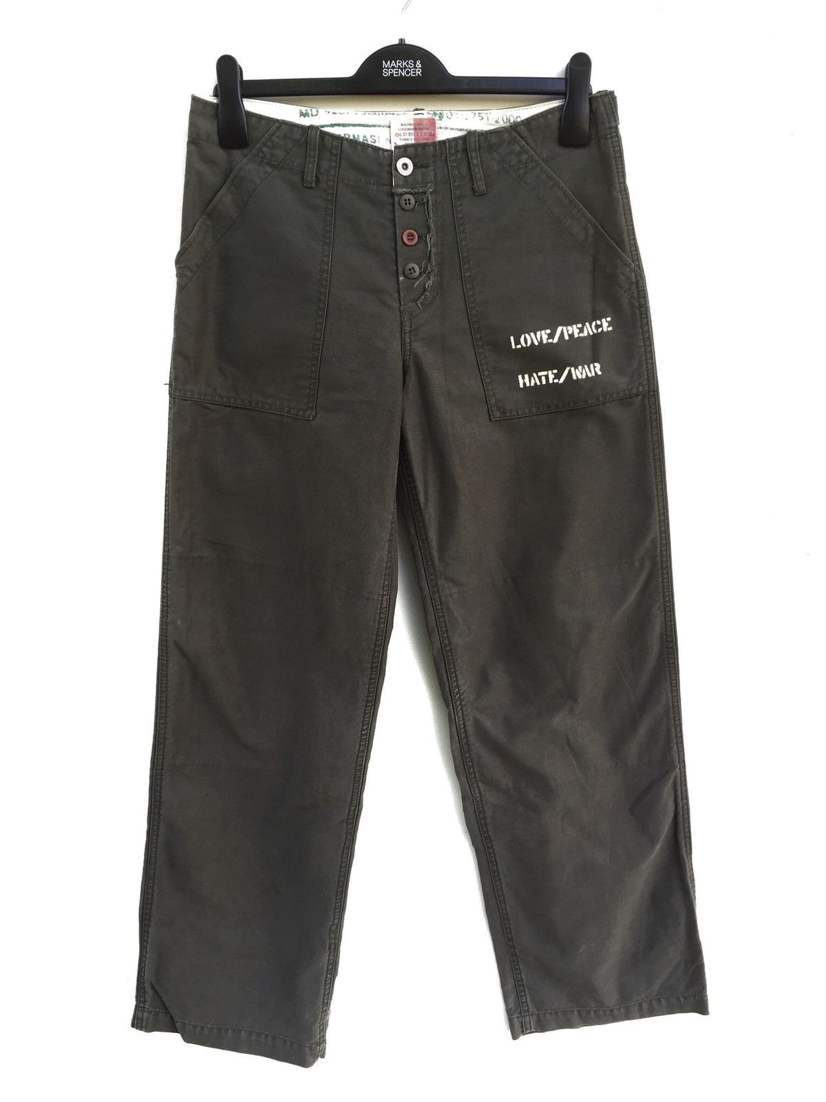Japanese Brand Japanese Brand Old Betty’s Green Fatigue Pant Kapital Style Size US 29 - 2 Thumbnail