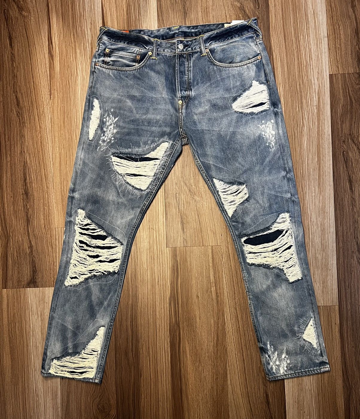 Ev Bravado × Evisu Evisu x Bravado Daicock Carrot Fit Denim Jean #2017 Size US 38 / EU 54 - 1 Thumbnail