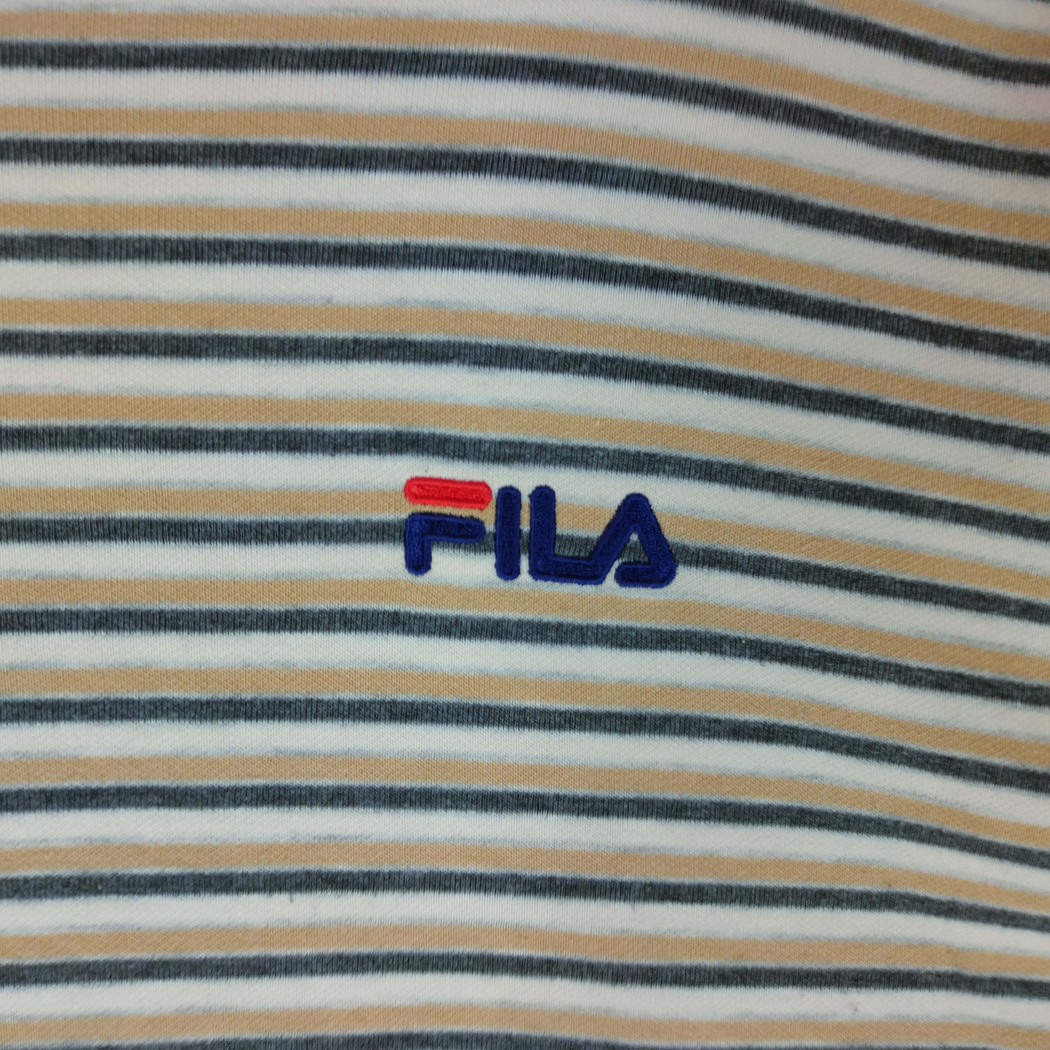 Fila FILA STRIPE Embroidery Spellout Logo Sweatshirt Size US M / EU 48-50 / 2 - 3 Thumbnail