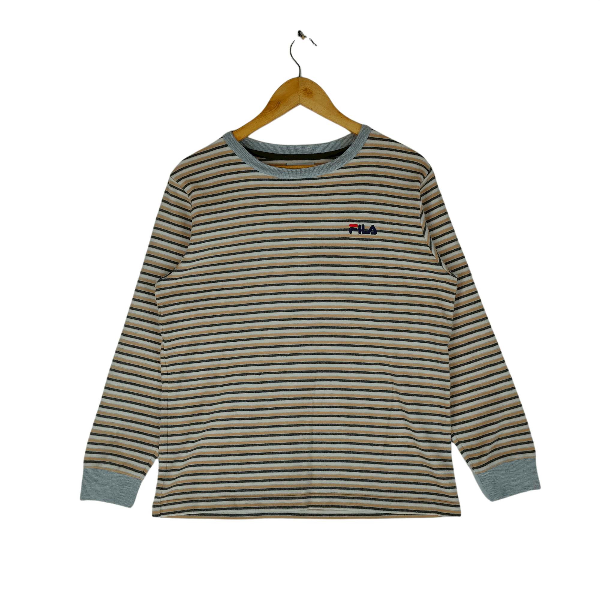 Fila FILA STRIPE Embroidery Spellout Logo Sweatshirt Size US M / EU 48-50 / 2 - 1 Thumbnail