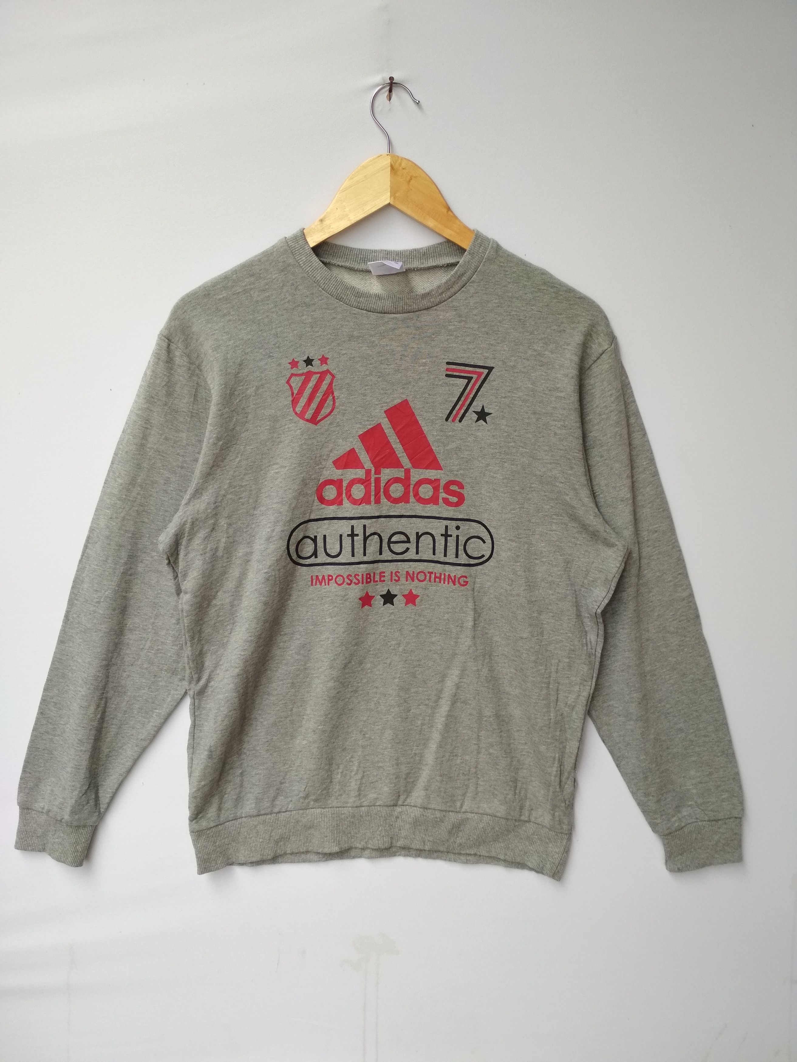 Adidas ADIDAS AUTHENTIC NUMBER 7 SPORTWEAR SWEATSHIRT Size US M / EU 48-50 / 2 - 1 Thumbnail
