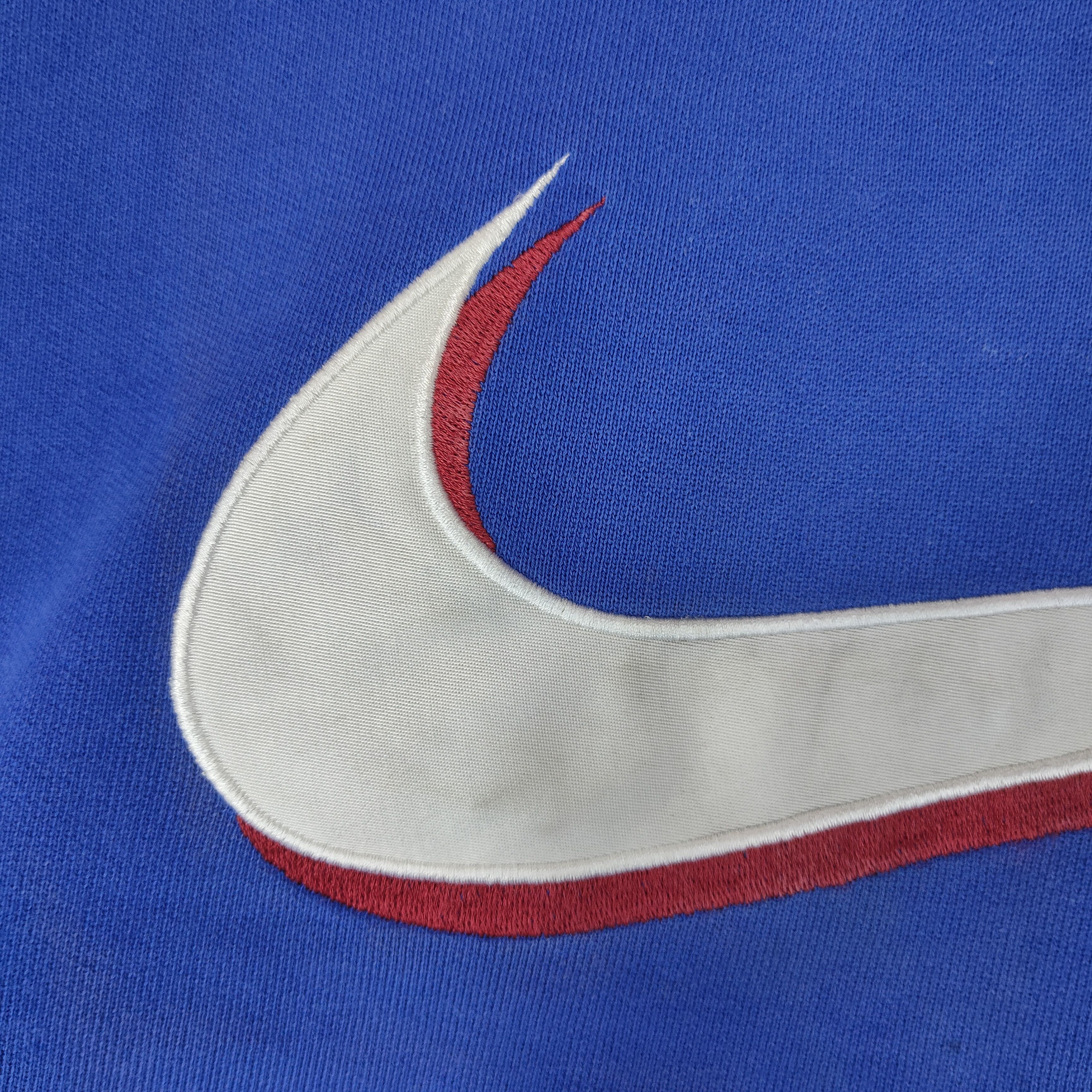 Japanese Brand Vintage NIKE DOUBLE SWOOSH Embroidery Spellout Sweatshirt Size US L / EU 52-54 / 3 - 7 Thumbnail