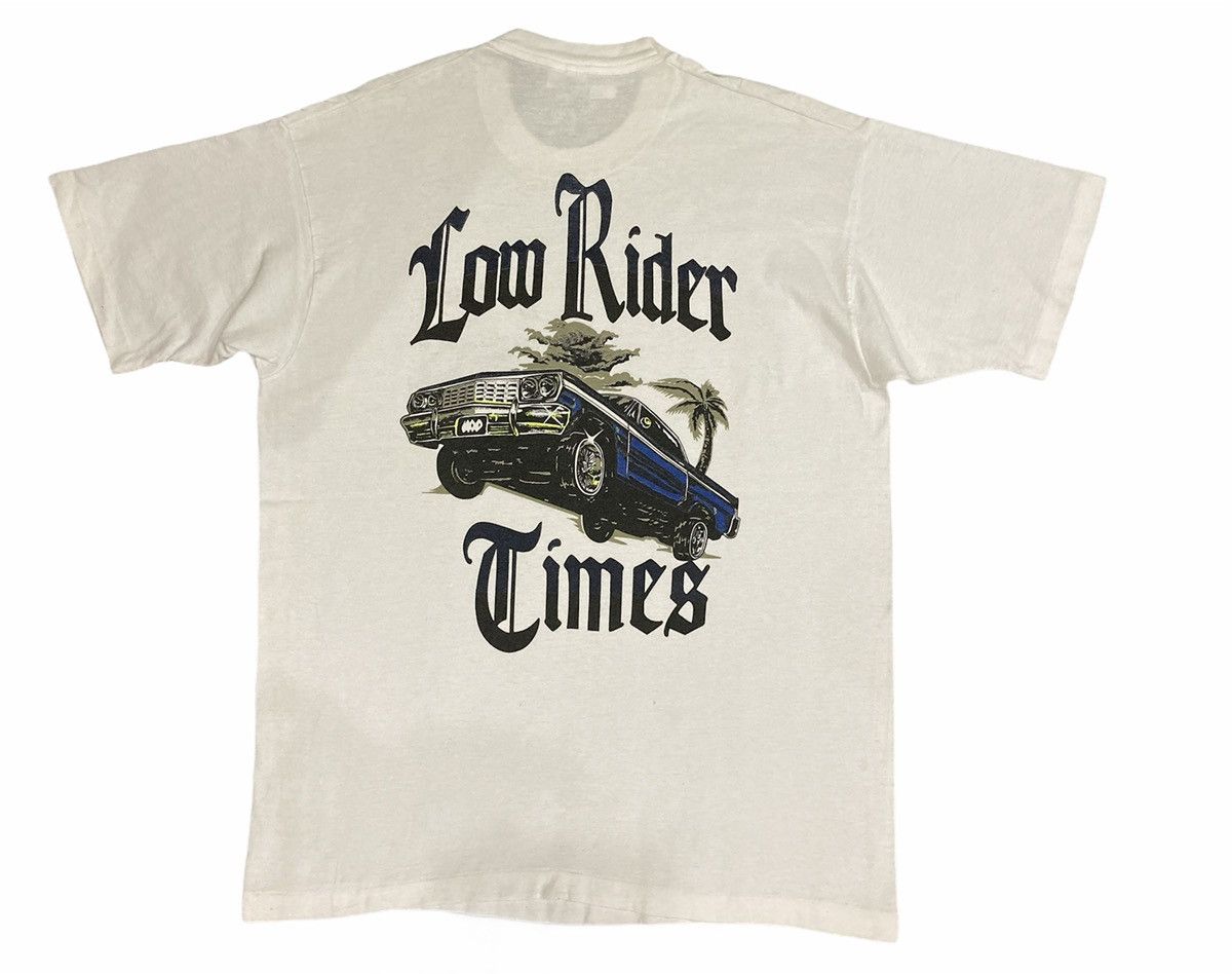 Vintage Vintage 90’s Low Rider Times T-shirt Size US XL / EU 56 / 4 - 2 Thumbnail