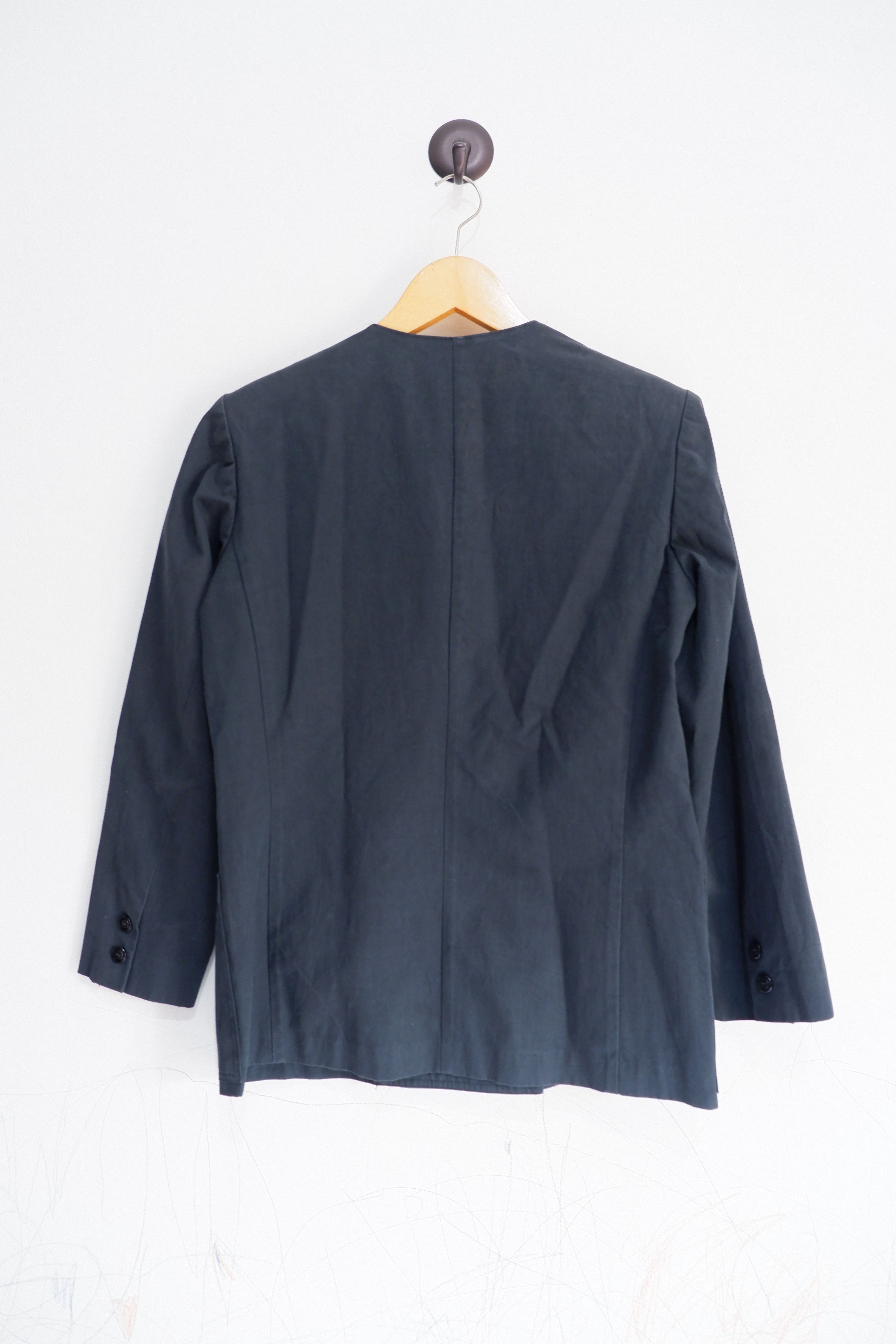 Y's Vintage Y's Yohji Yamamoto Collarless Double Breast Jacket Size M / US 6-8 / IT 42-44 - 3 Thumbnail