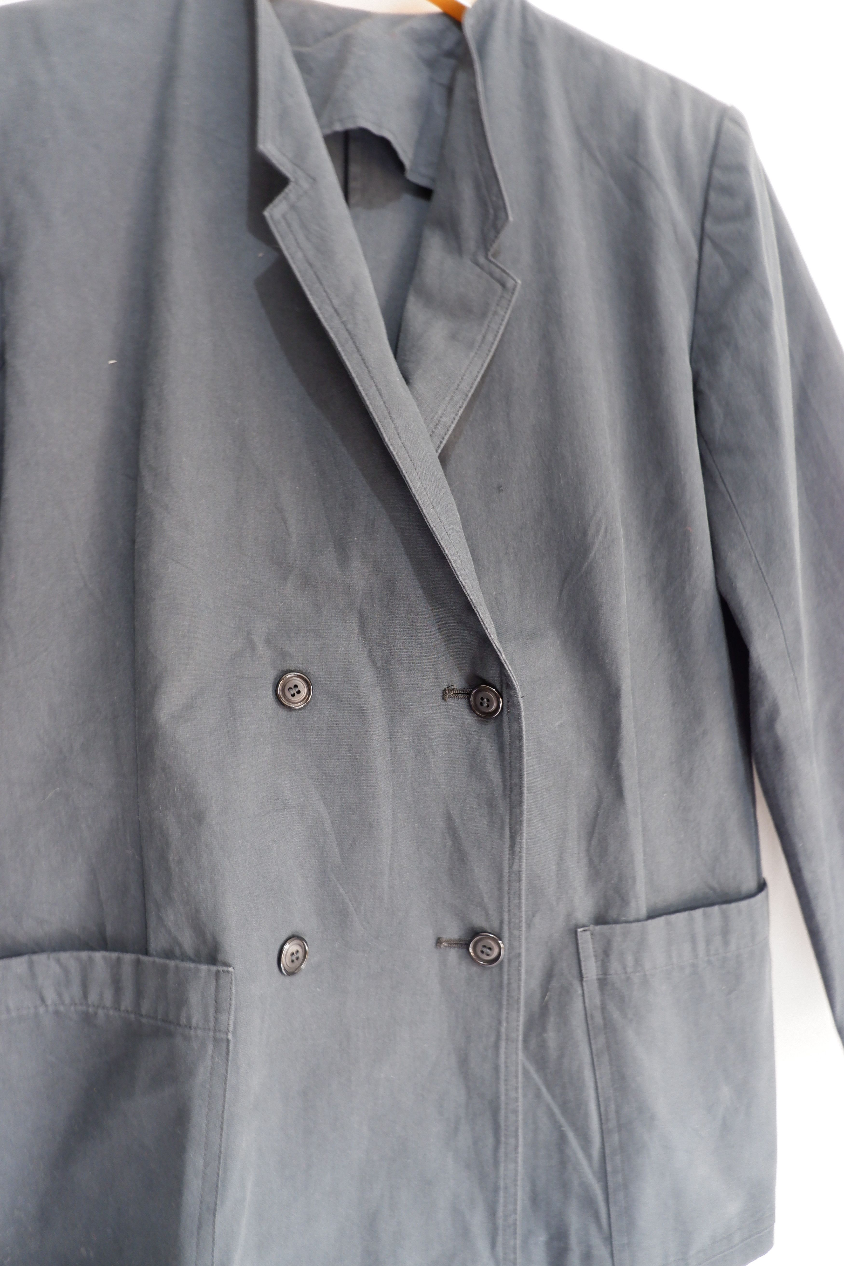 Y's Vintage Y's Yohji Yamamoto Collarless Double Breast Jacket Size M / US 6-8 / IT 42-44 - 4 Thumbnail