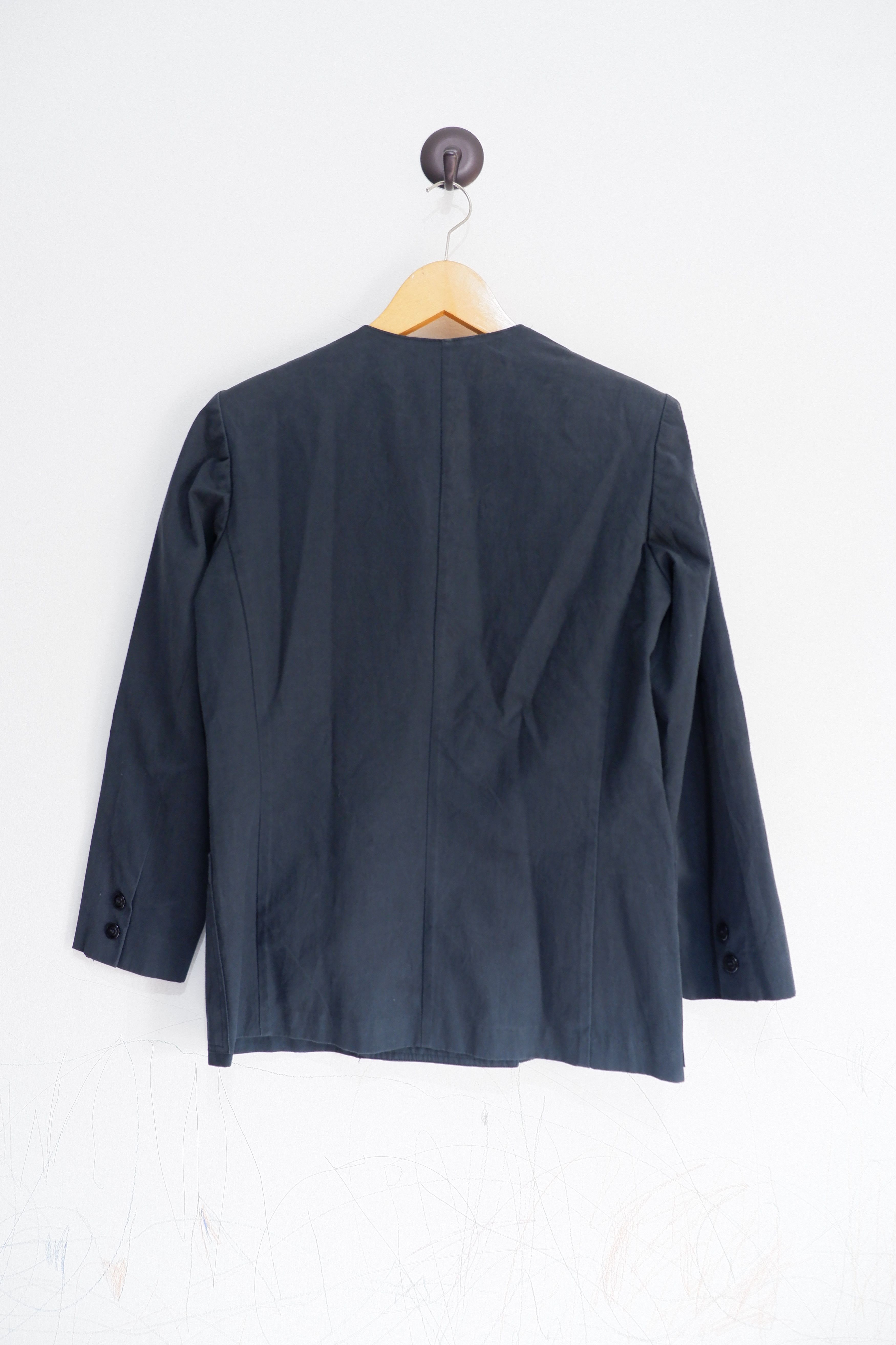 Y's Vintage Y's Yohji Yamamoto Collarless Double Breast Jacket Size M / US 6-8 / IT 42-44 - 2 Thumbnail