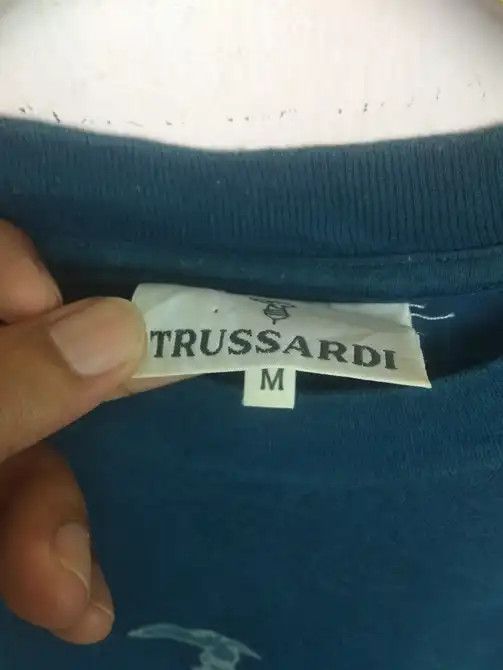 Trussardi × Vintage Vintage Trussardi big logo tshirt..made in italy Size US M / EU 48-50 / 2 - 3 Thumbnail