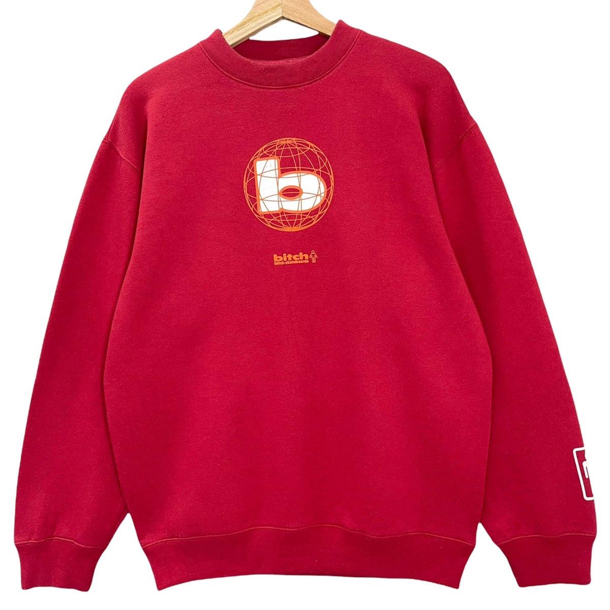 Vintage Bitch Skaterboards Big Logo Crewneck Sweatshirt Size M Size US M / EU 48-50 / 2 - 2 Thumbnail
