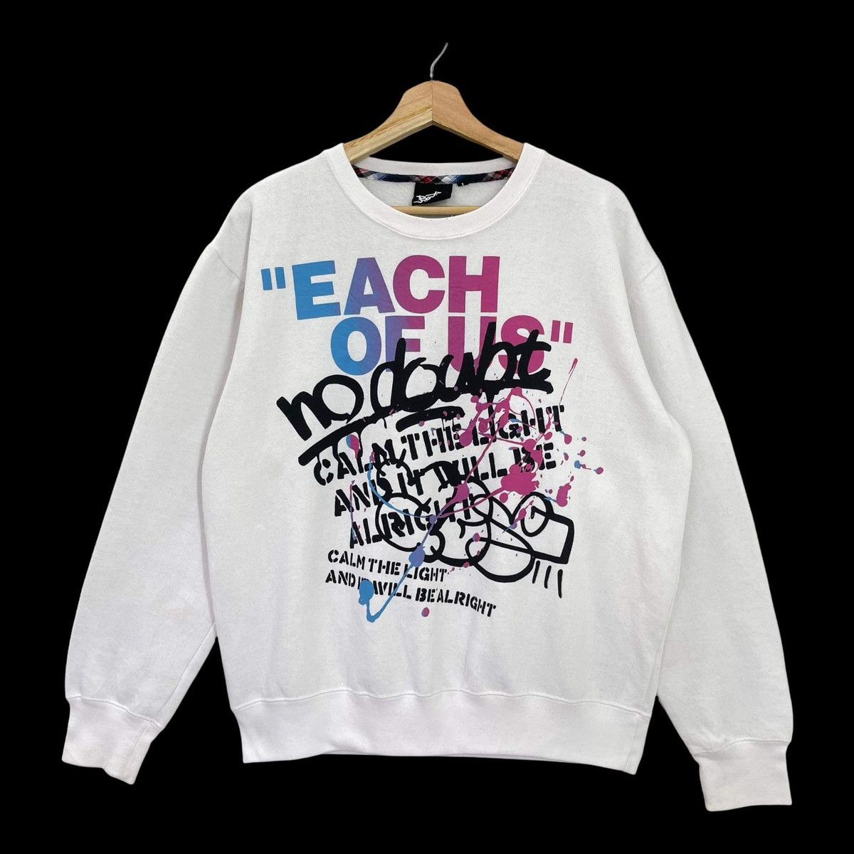 Vintage Each of us NO DOUBT Gravity Design Sweatshirt Size M Size US M / EU 48-50 / 2 - 2 Thumbnail