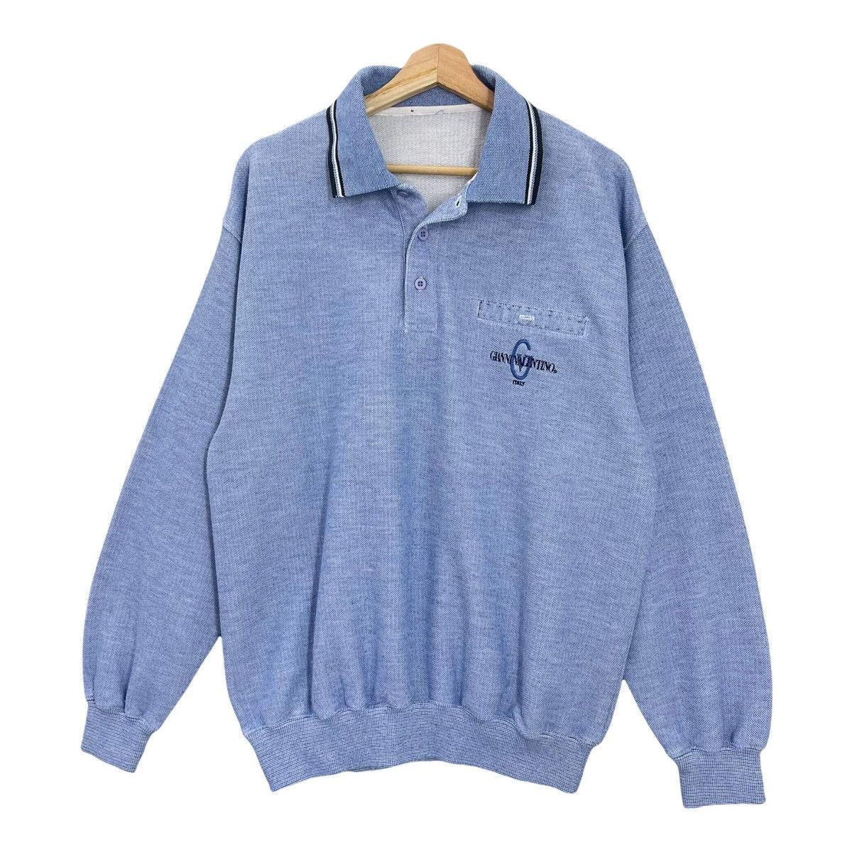 Valentino Vintage 90’s Gianni Valentino Collar Sweatshirt Size M Size US M / EU 48-50 / 2 - 3 Thumbnail