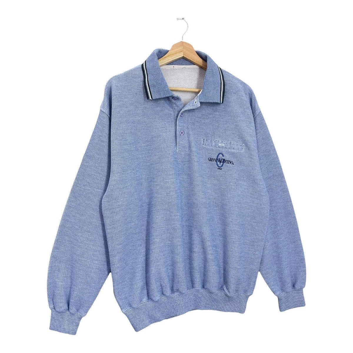 Valentino Vintage 90’s Gianni Valentino Collar Sweatshirt Size M Size US M / EU 48-50 / 2 - 2 Thumbnail