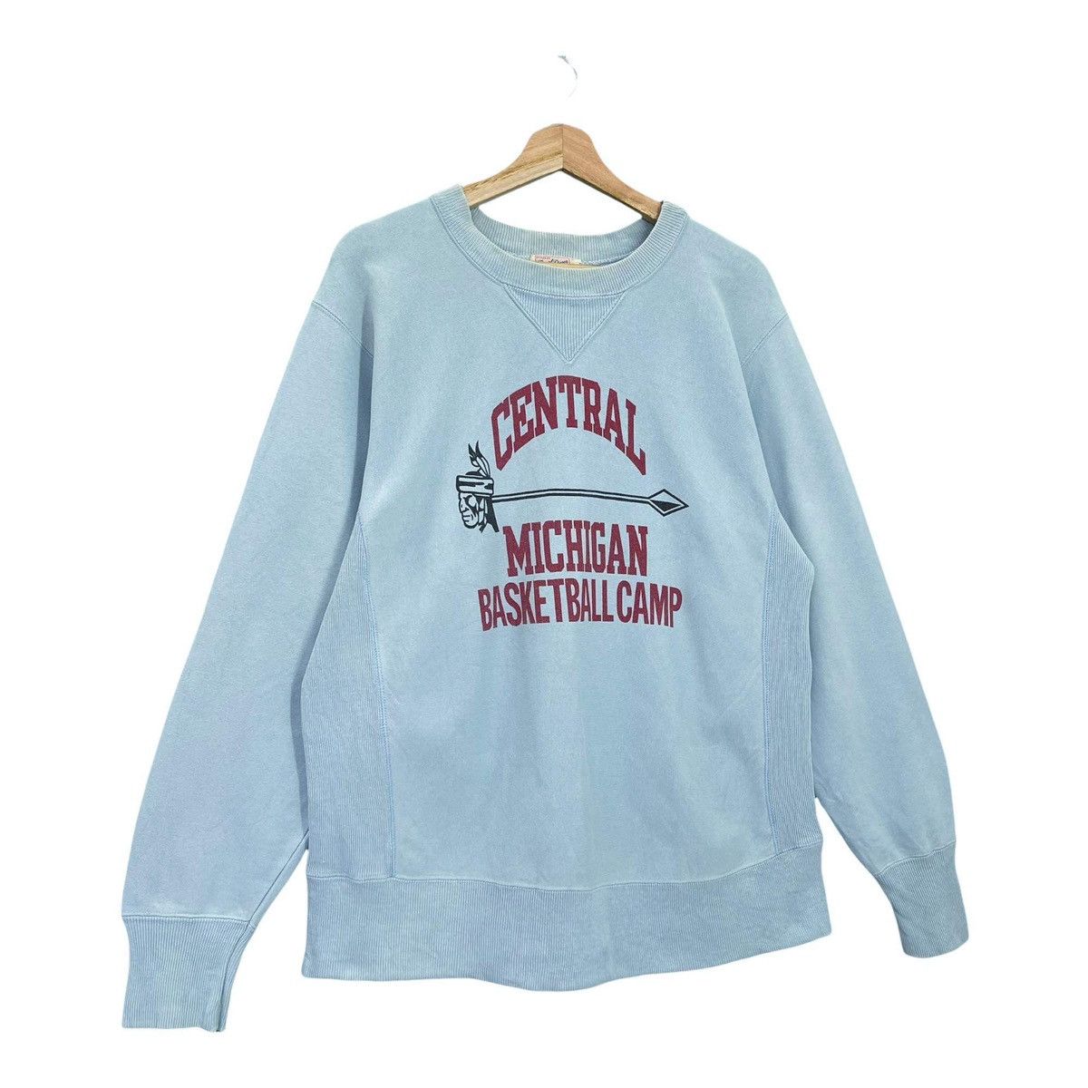Tribal Streetwear 90s Central Michigan Basketball Camp Crewneck Sweatshirt Size US M / EU 48-50 / 2 - 2 Thumbnail