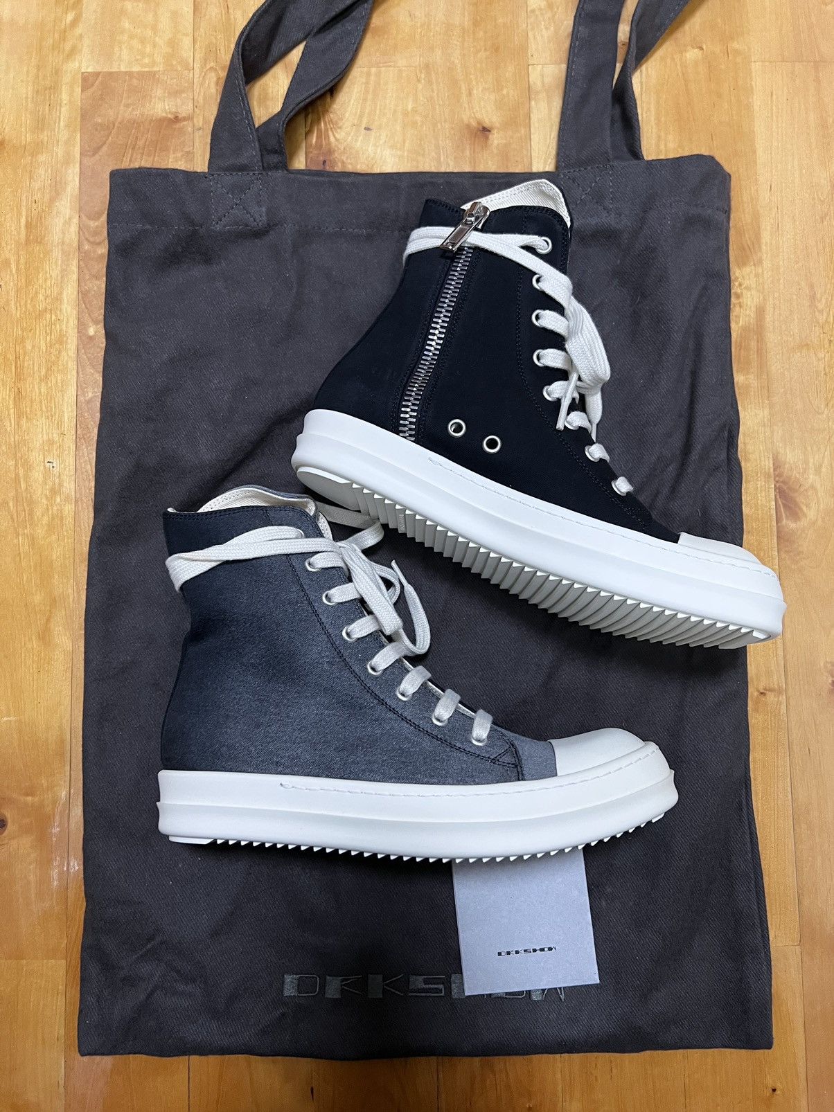 Rick Owens Drkshdw Rick owens fw19 gradient ramones high top sneakers sz36.5 Size US 6.5 / IT 36.5 - 1 Thumbnail