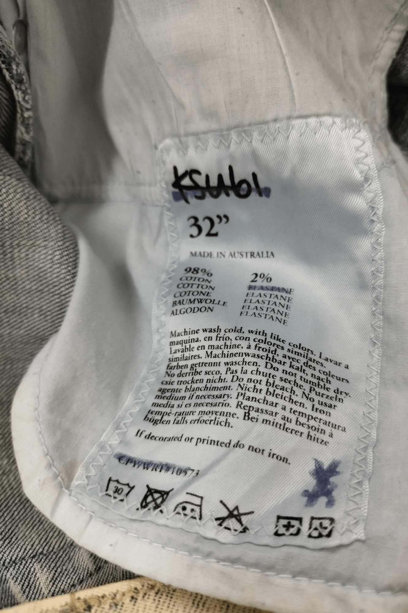 Ksubi Ksubi Gee Gee Artic Dust Denim Size US 33 - 14 Thumbnail