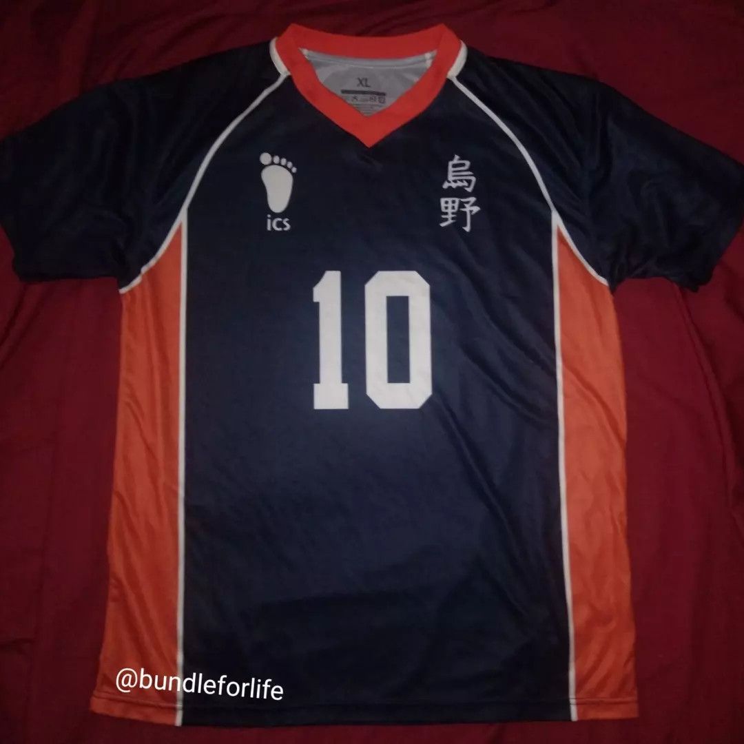 Cartoon Network Haikyuu Karasuno 10 jersey anime volleyball Size US L / EU 52-54 / 3 - 2 Thumbnail