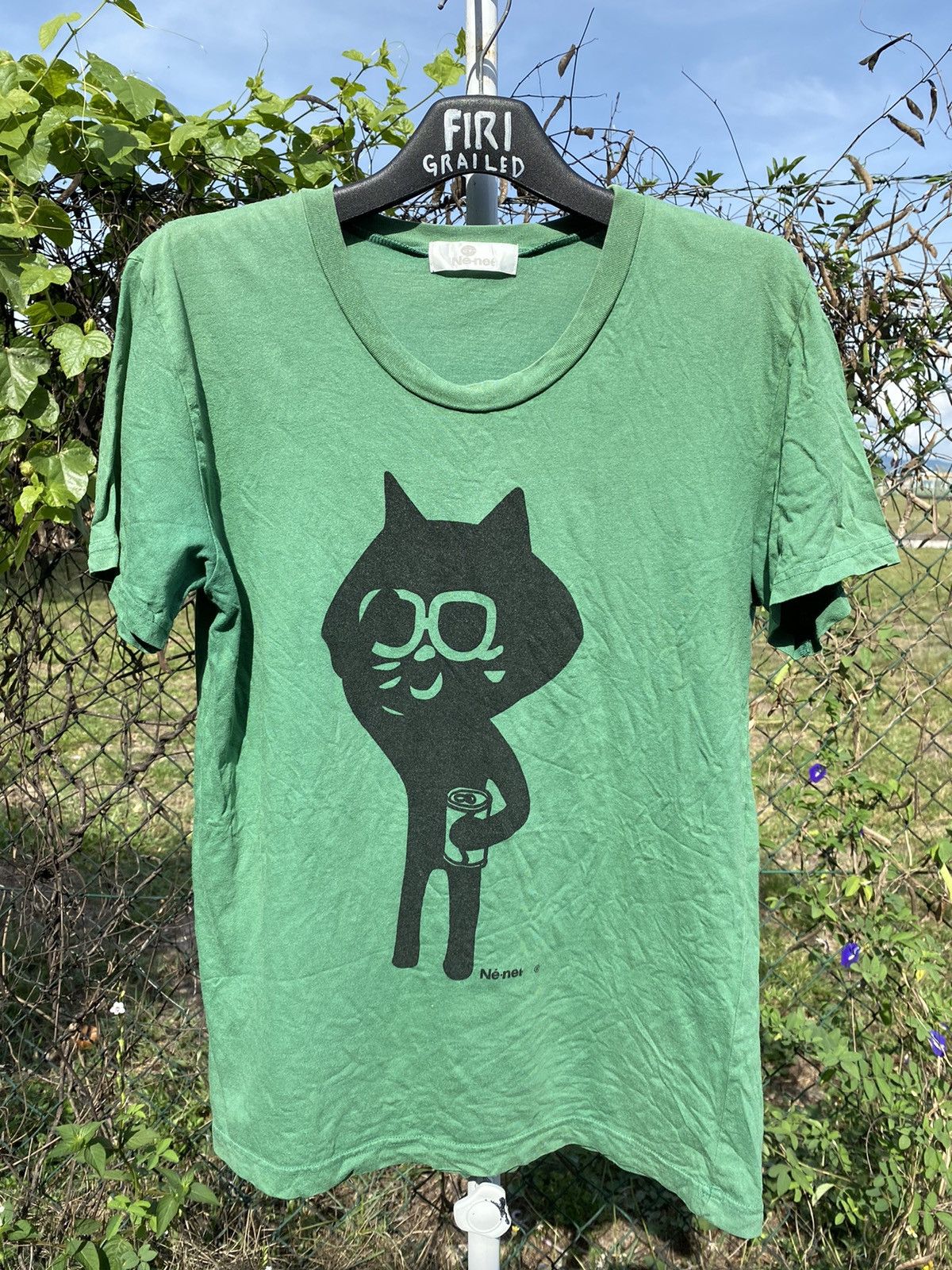 Issey Miyake × Ne-Net Ne-Net by Issey Miyake Made Japan T-shirt Worn Green Size US M / EU 48-50 / 2 - 1 Thumbnail