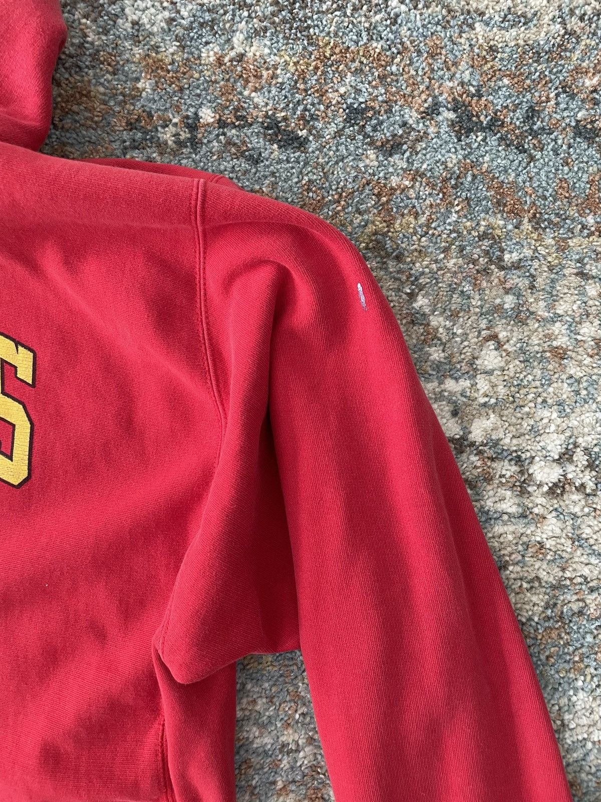 Vintage VTG Reverse Weave Marines Hoodie Red Medium Size US M / EU 48-50 / 2 - 4 Thumbnail