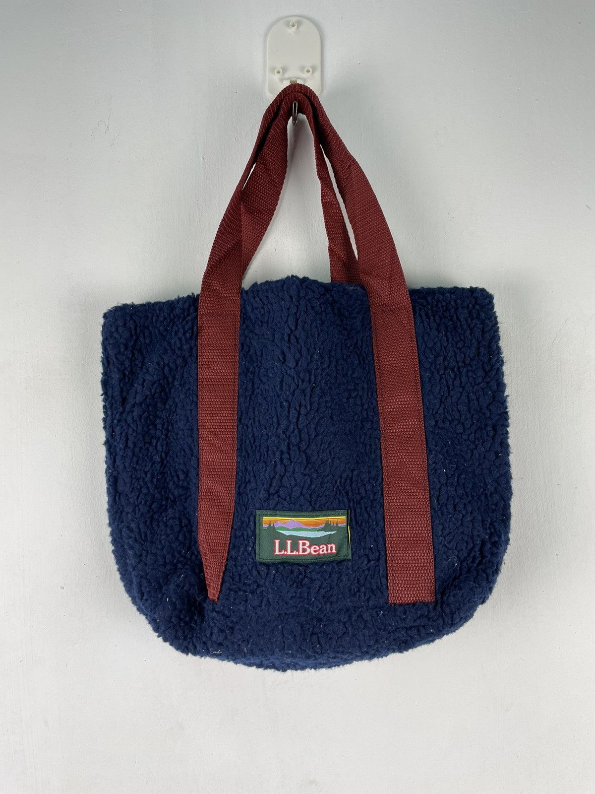 L.L. Bean × Vintage Vintage LL BEAN Fleece Totebag/Shoulder Bag Size ONE SIZE - 1 Thumbnail