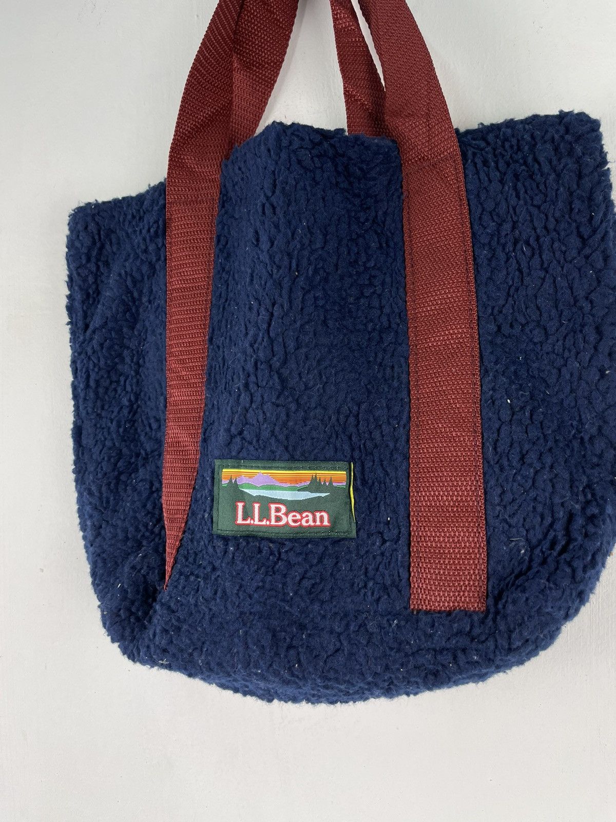 L.L. Bean × Vintage Vintage LL BEAN Fleece Totebag/Shoulder Bag Size ONE SIZE - 2 Thumbnail