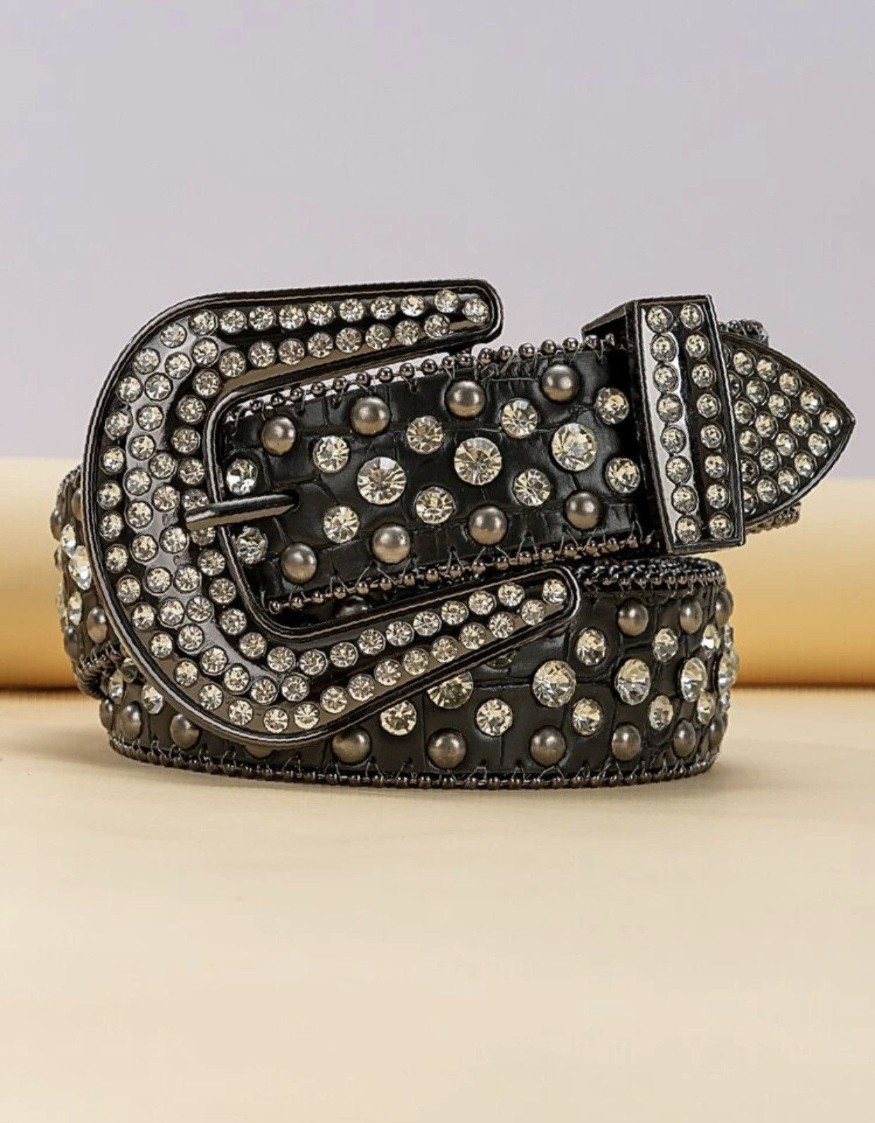 Very Rare Black Cristal Belt BB Rare simon style