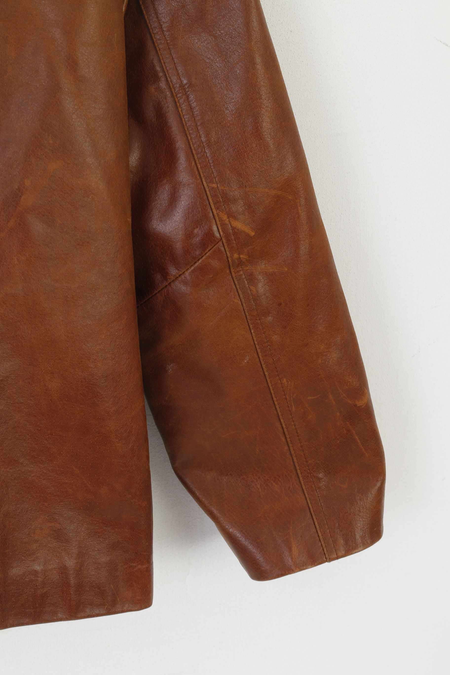 Vintage Aviatrix Women XL (L) Jacket Brown Leather 6173 Size XL / US 12-14 / IT 48-50 - 6 Thumbnail