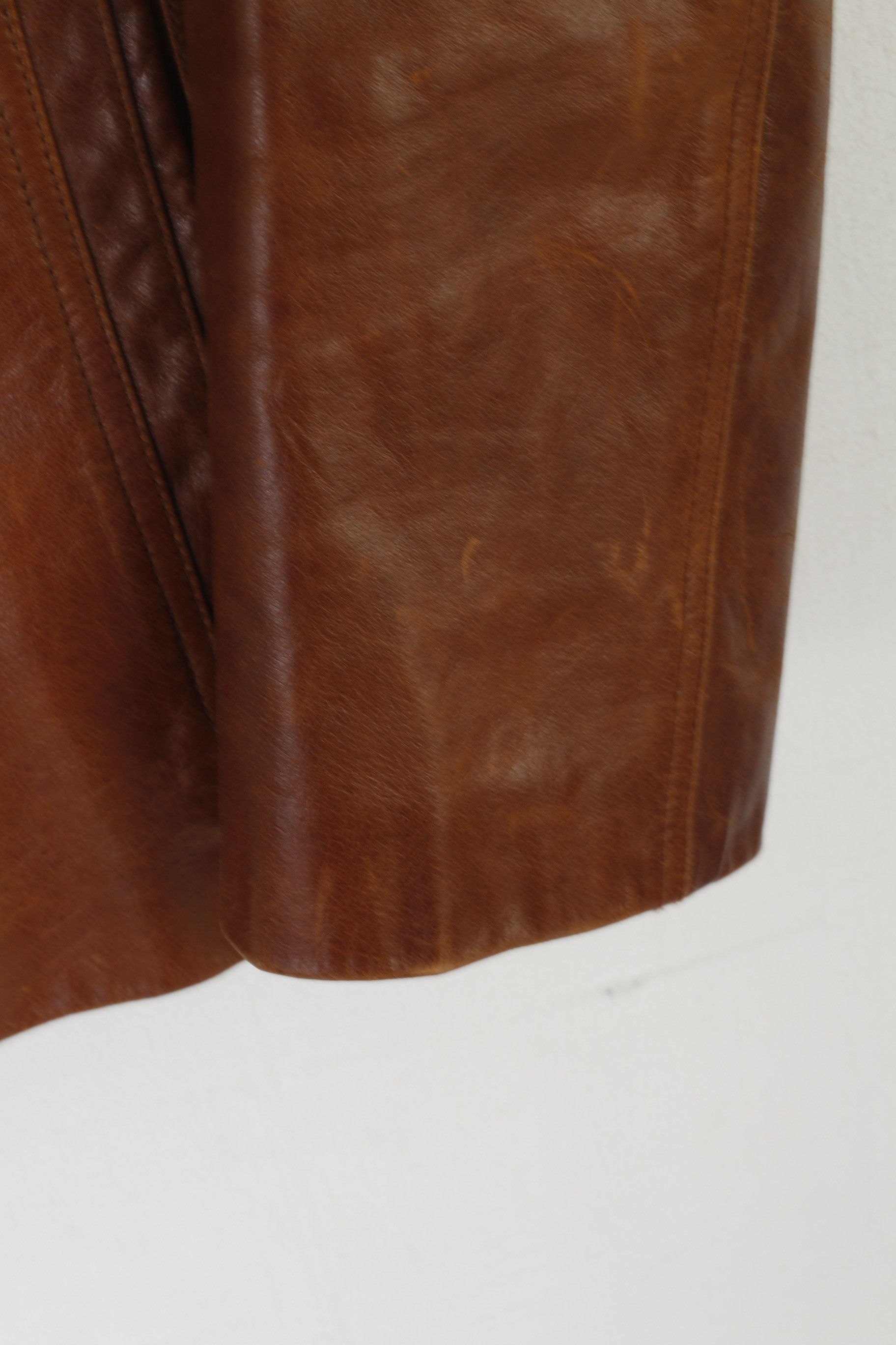 Vintage Aviatrix Women XL (L) Jacket Brown Leather 6173 Size XL / US 12-14 / IT 48-50 - 3 Thumbnail