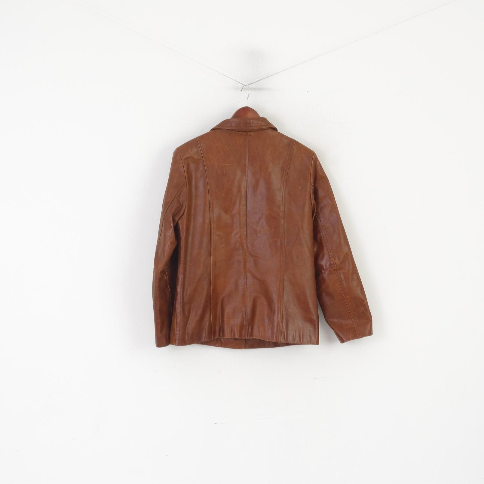 Vintage Aviatrix Women XL (L) Jacket Brown Leather 6173 Size XL / US 12-14 / IT 48-50 - 7 Thumbnail