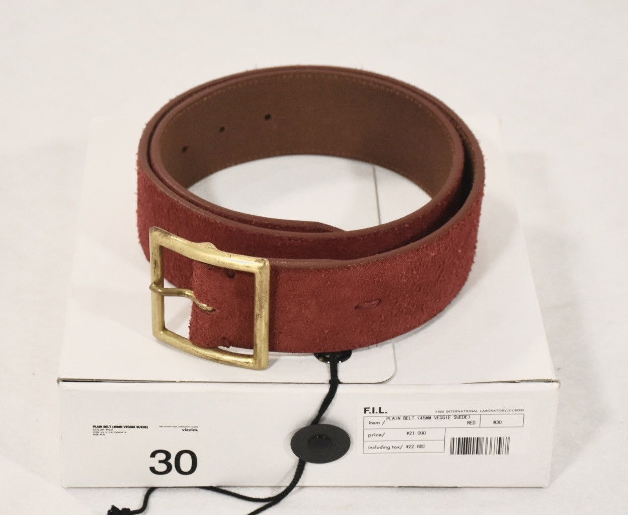 Visvim Visvim Plain Belt（45mm Veggie Suede）W30 | Grailed