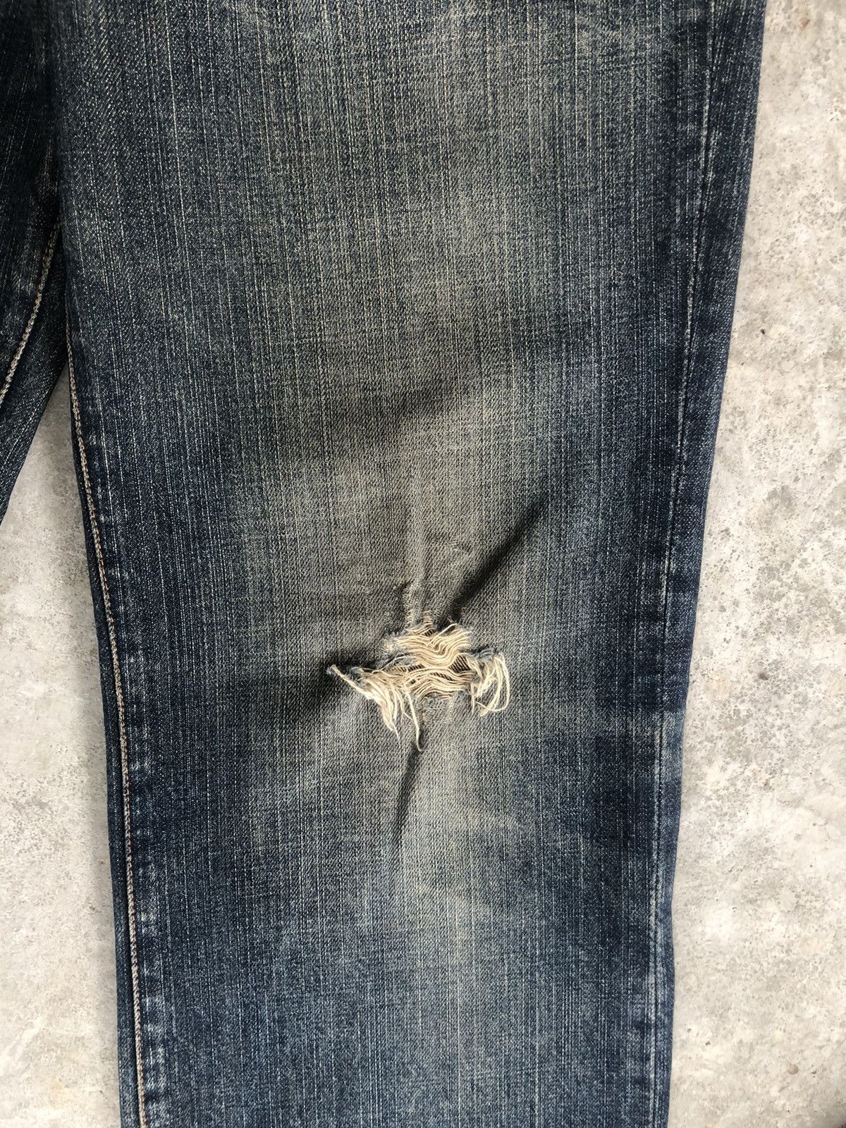 291295=Homme Japanese 291295 homme Distressed Jeans Straight Leg Jeans Size US 32 / EU 48 - 8 Thumbnail