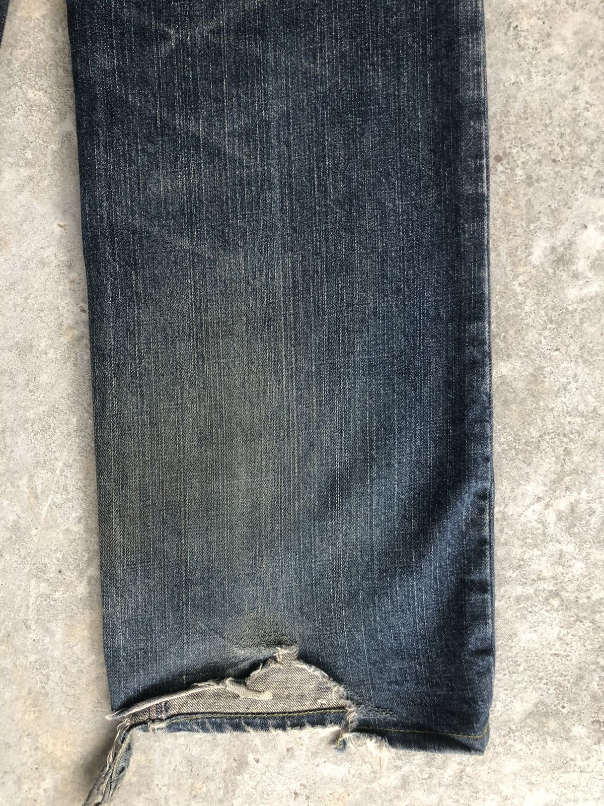 291295=Homme Japanese 291295 homme Distressed Jeans Straight Leg Jeans Size US 32 / EU 48 - 10 Thumbnail