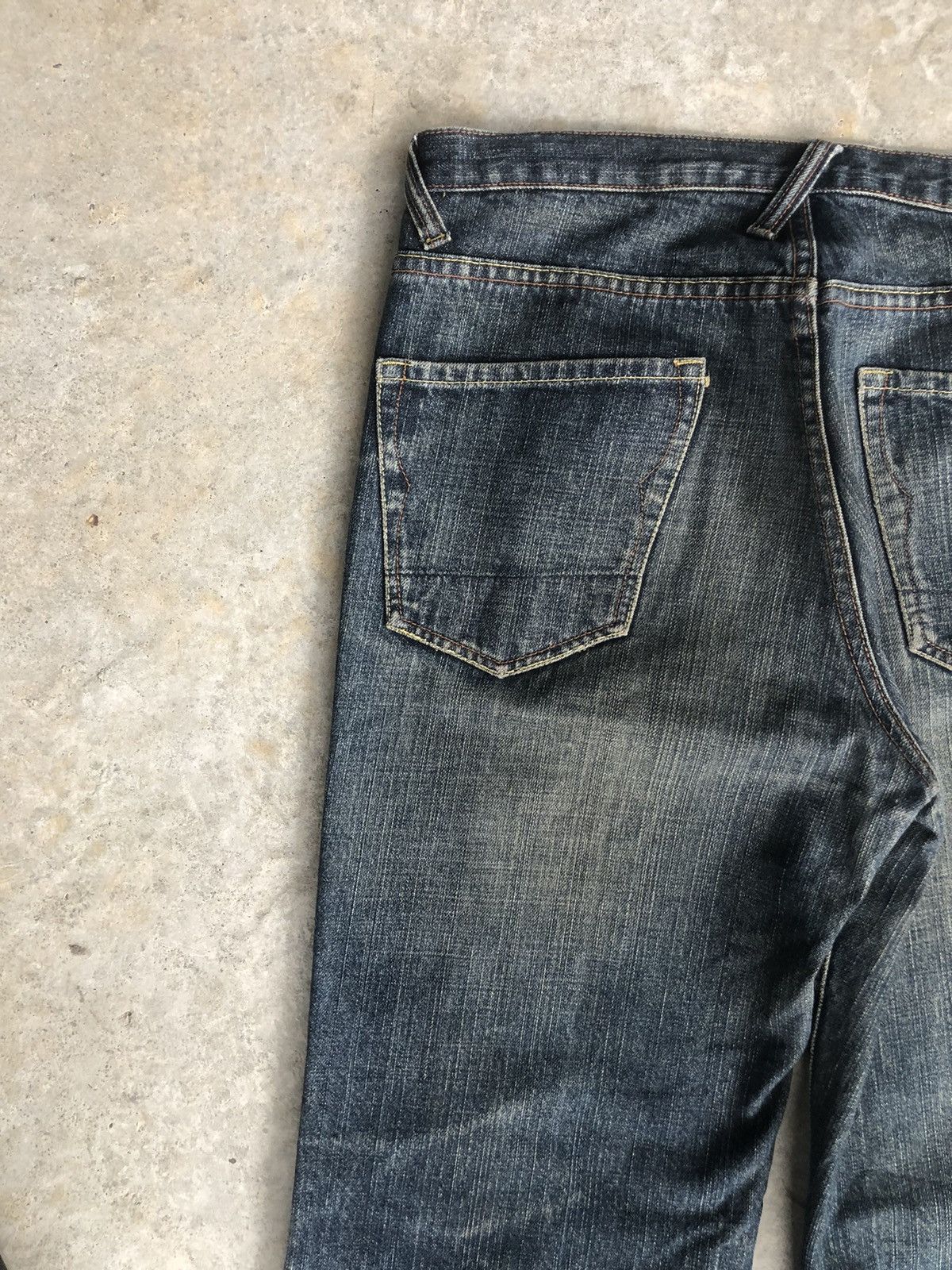 291295=Homme Japanese 291295 homme Distressed Jeans Straight Leg Jeans Size US 32 / EU 48 - 12 Thumbnail