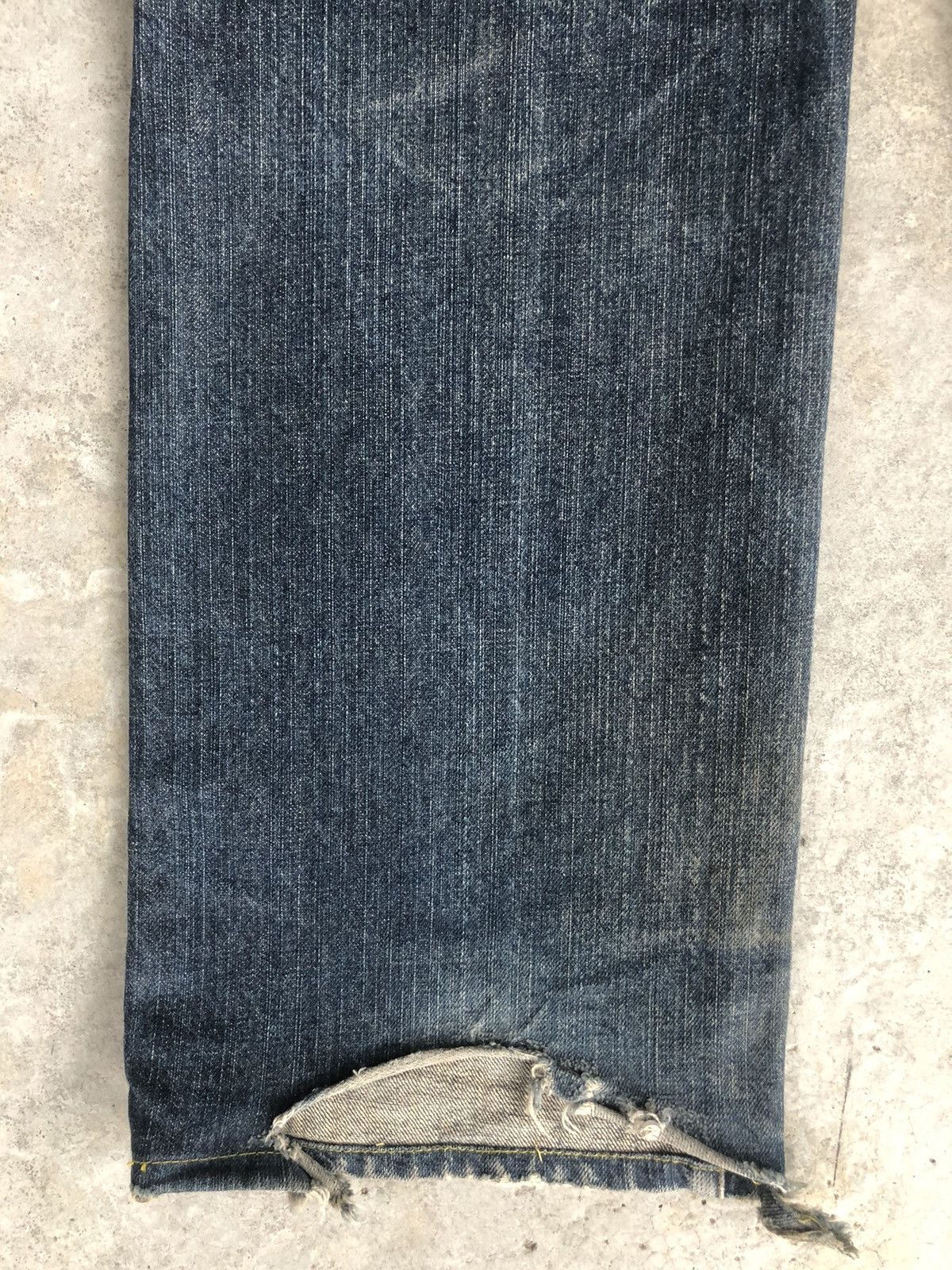 291295=Homme Japanese 291295 homme Distressed Jeans Straight Leg Jeans Size US 32 / EU 48 - 9 Thumbnail