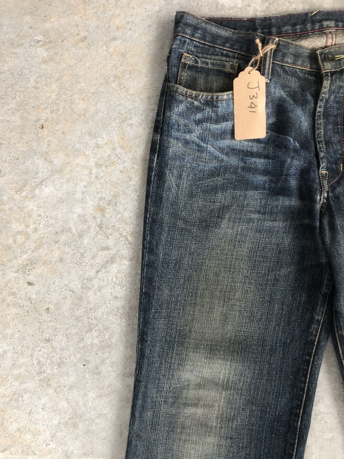 291295=Homme Japanese 291295 homme Distressed Jeans Straight Leg Jeans Size US 32 / EU 48 - 6 Thumbnail