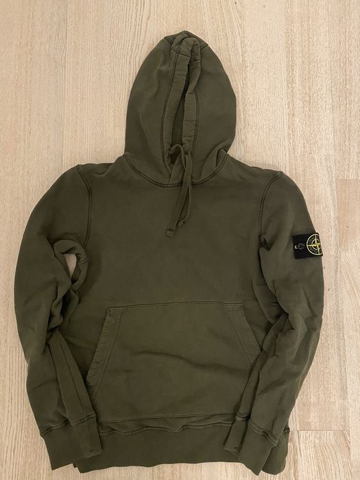 Stone island 2024 hoodie olive