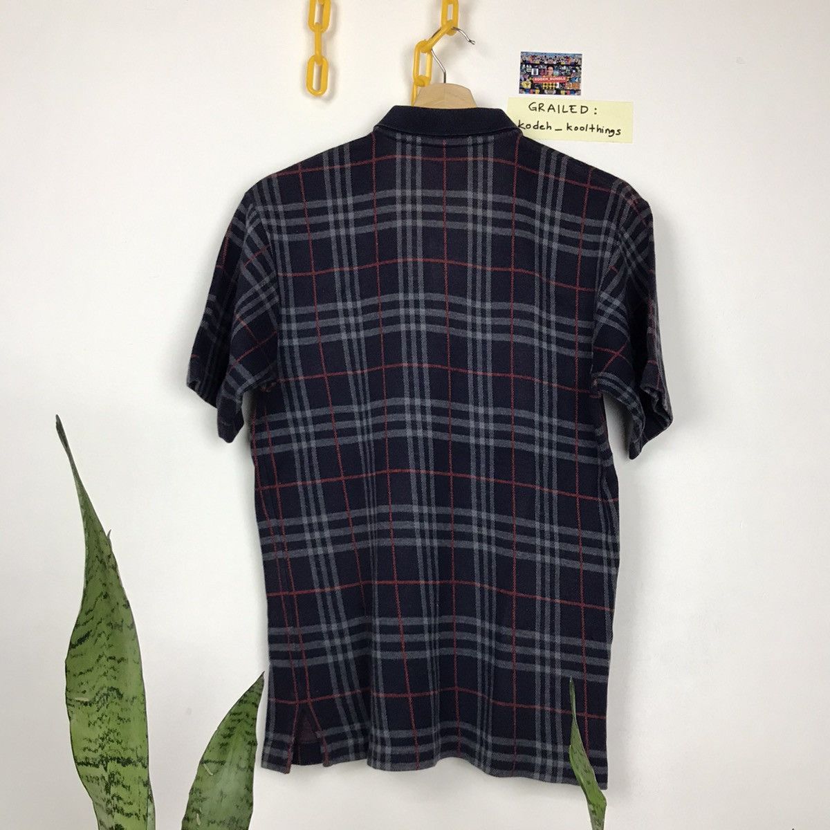 Burberry × Vintage Vintage Burberry Nova Check Polo Size US L / EU 52-54 / 3 - 2 Thumbnail