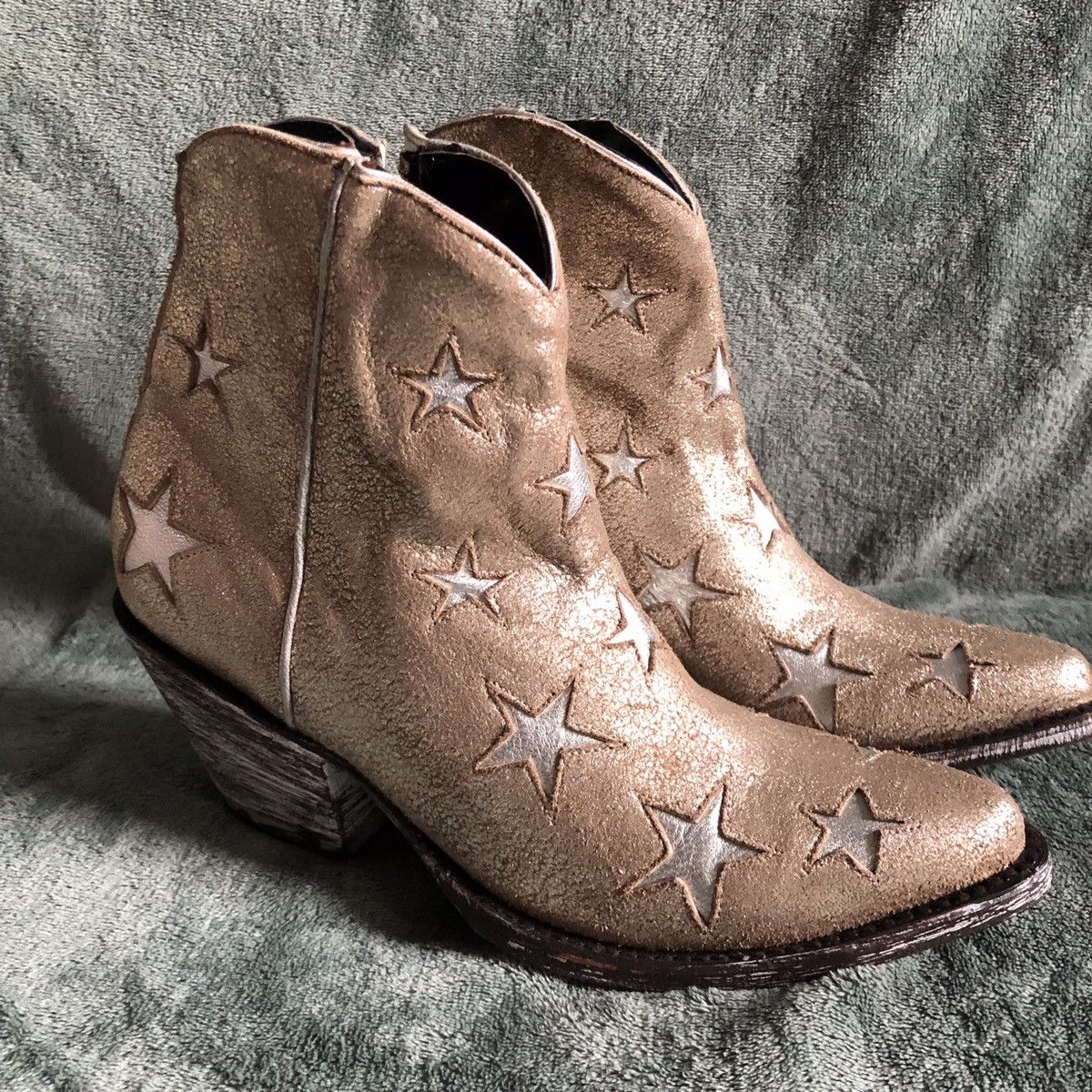 OLD GRINGO Suede Leather Stars Mexico Cowboy Boots US 6.5