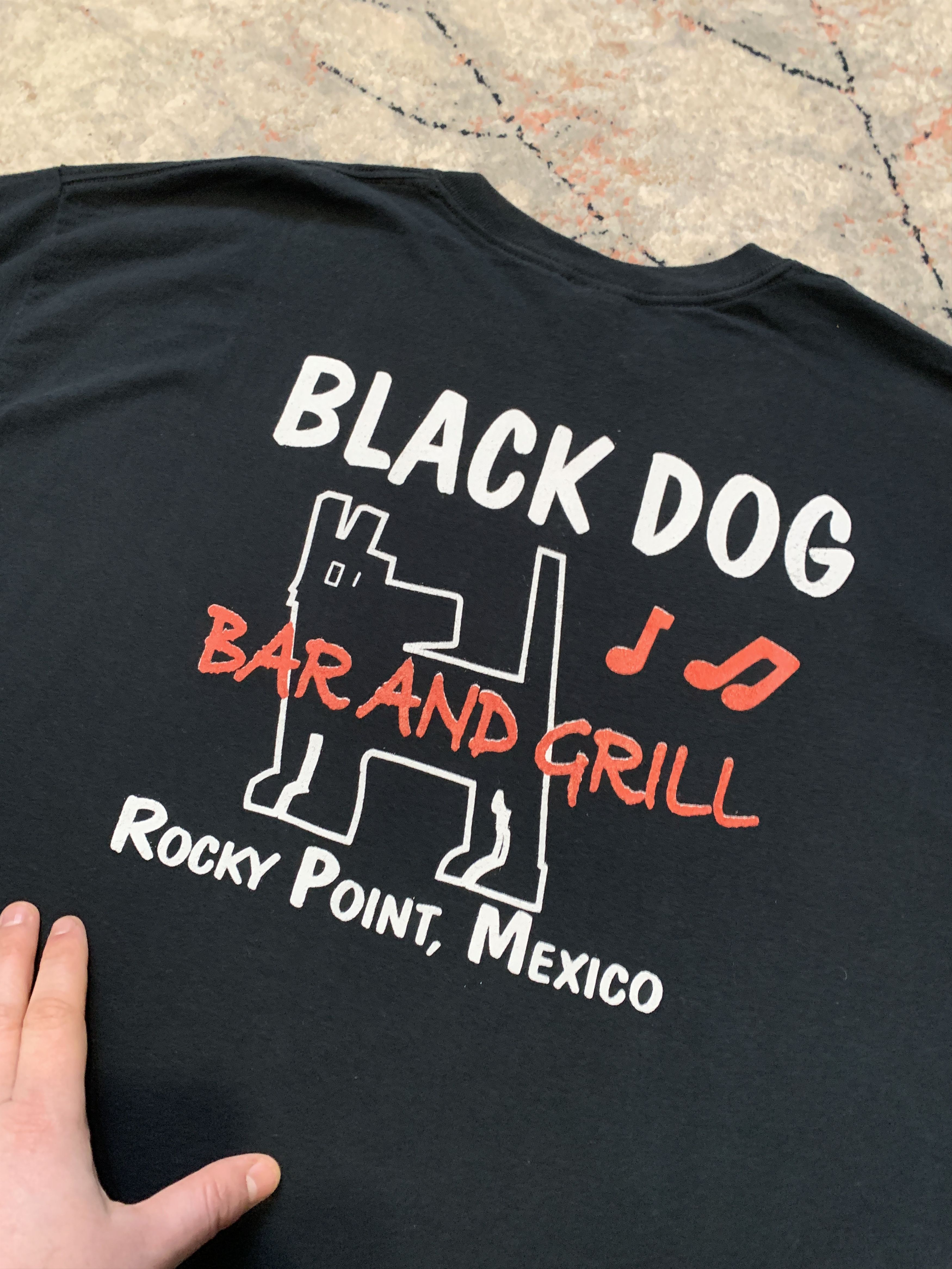 Gildan Black Dog Bar And Grill Rocky Point Mexico T-Shirt Size US XL / EU 56 / 4 - 8 Thumbnail