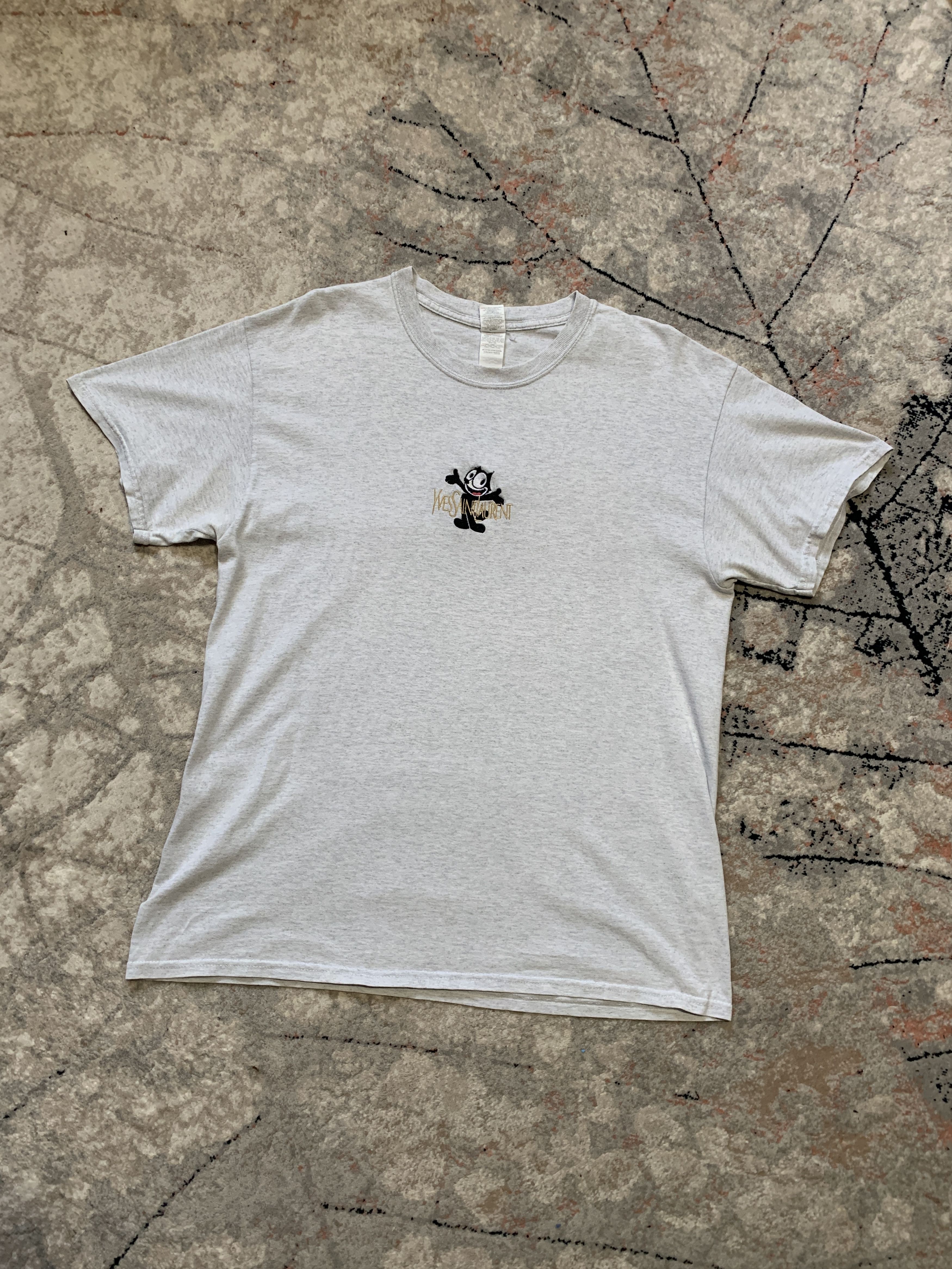 Gildan × Vintage Felix Cat Yves Saint Laurent Gildan T-Shirt Size US L / EU 52-54 / 3 - 2 Thumbnail