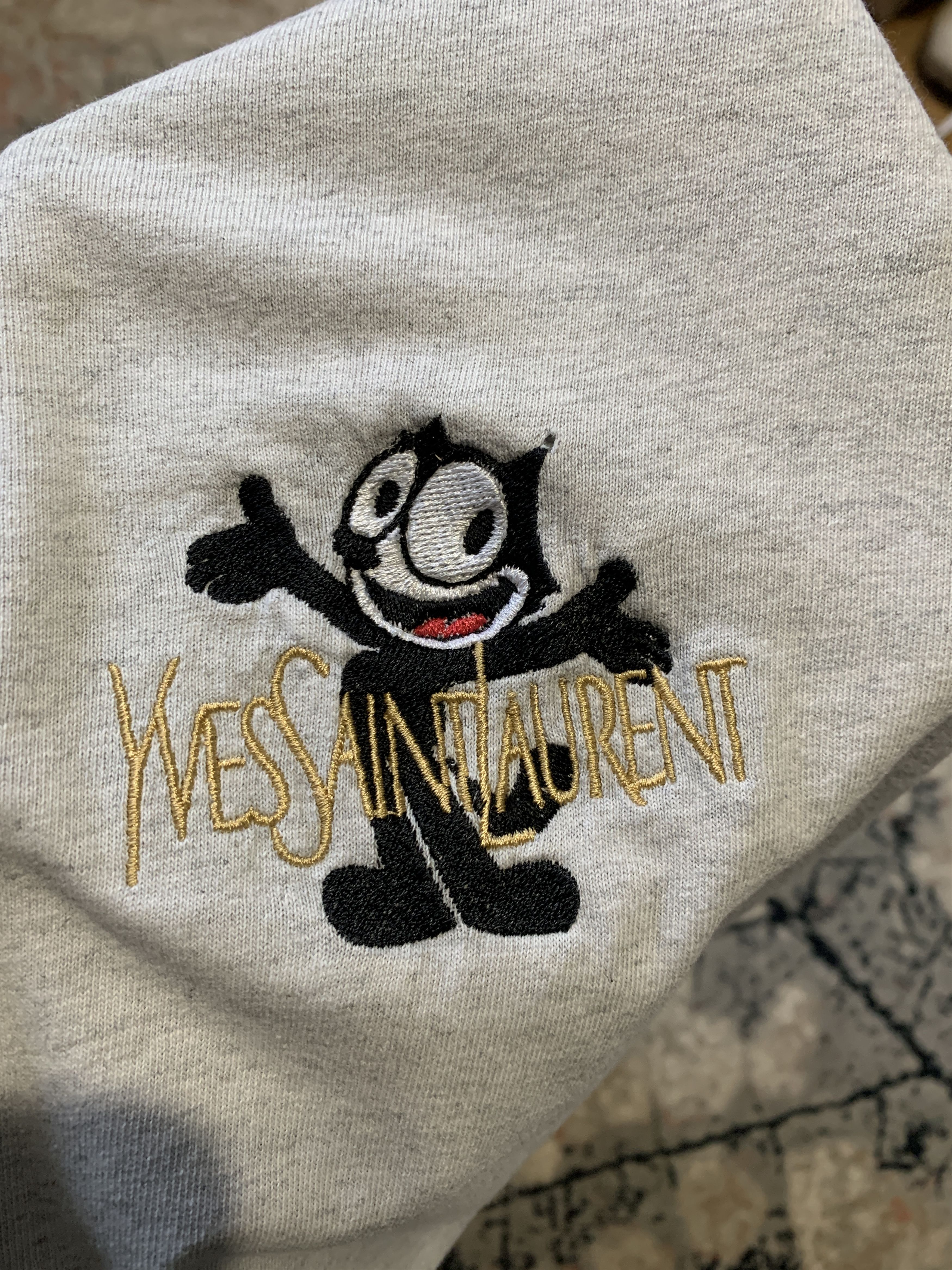 Gildan × Vintage Felix Cat Yves Saint Laurent Gildan T-Shirt Size US L / EU 52-54 / 3 - 8 Thumbnail