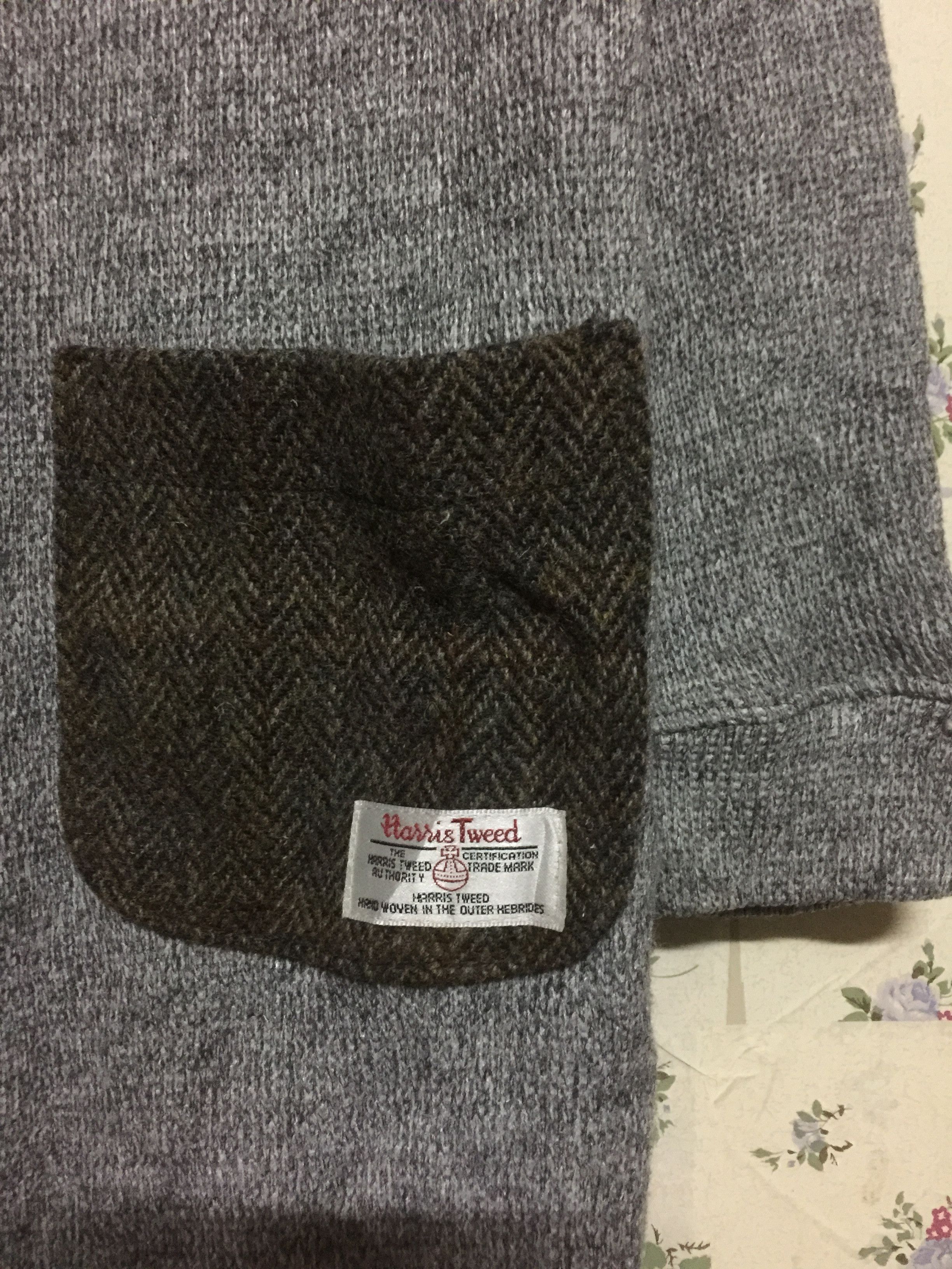 Harris Tweed × Japanese Brand Harris Tweed x Natural Pellete Hoodie Long Jacket Size US S / EU 44-46 / 1 - 3 Thumbnail