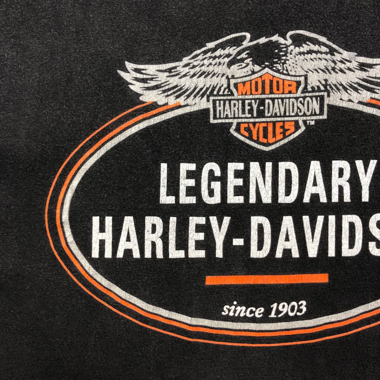Harley Davidson Vintage Legendary Harley Davidson T Shirt Faded Black XL Size US XL / EU 56 / 4 - 4 Thumbnail