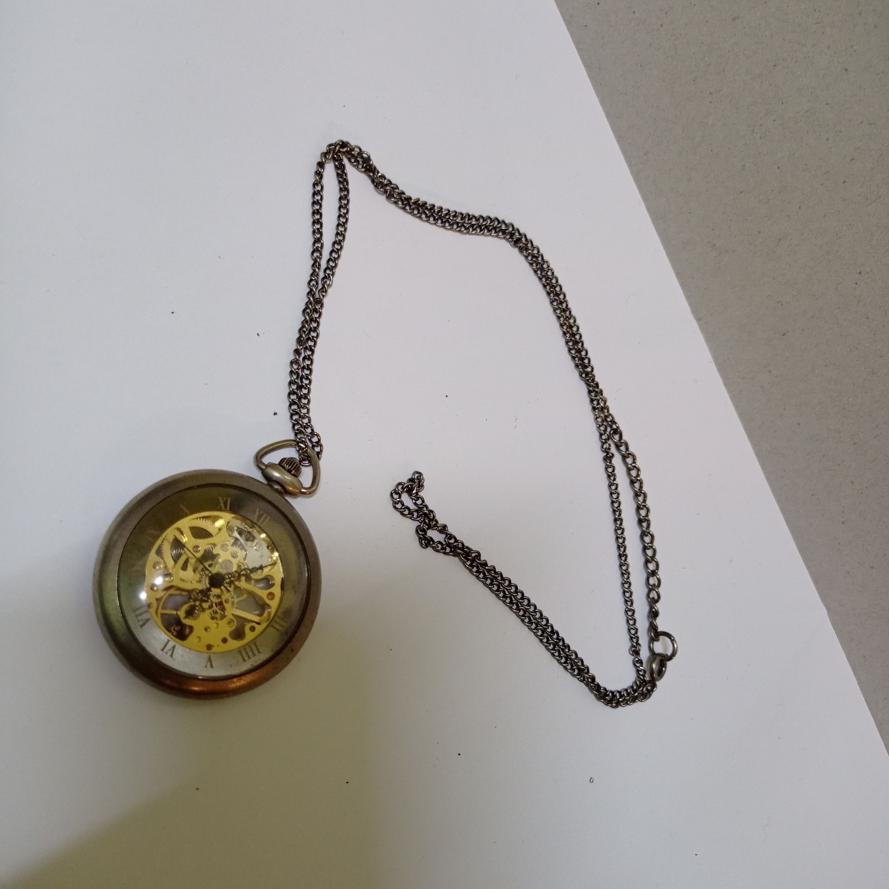 Japanese Brand × Vintage Super Retro AUTOMATIC ROMAN POCKETS WATCH Size ONE SIZE - 5 Thumbnail