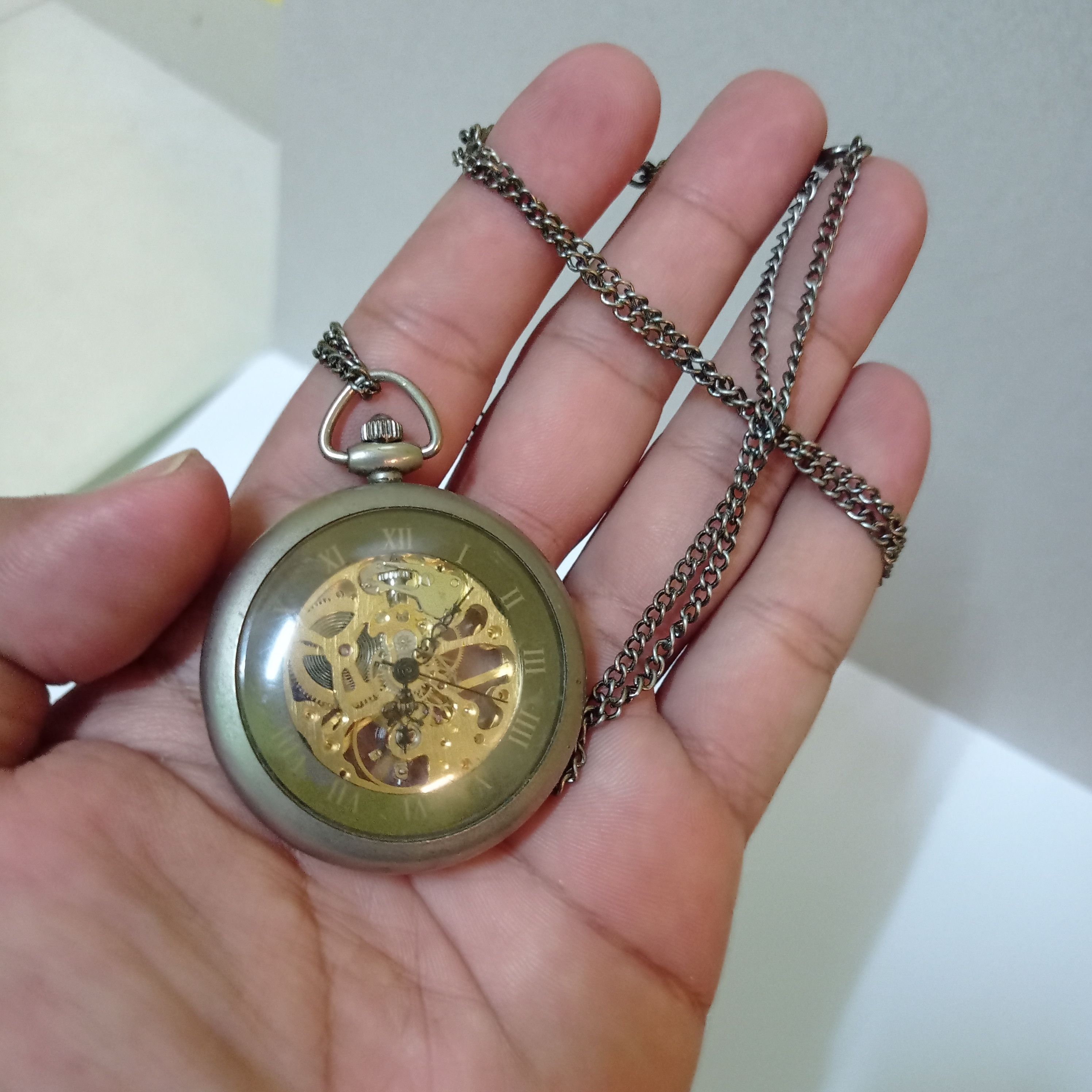 Japanese Brand × Vintage Super Retro AUTOMATIC ROMAN POCKETS WATCH Size ONE SIZE - 11 Thumbnail