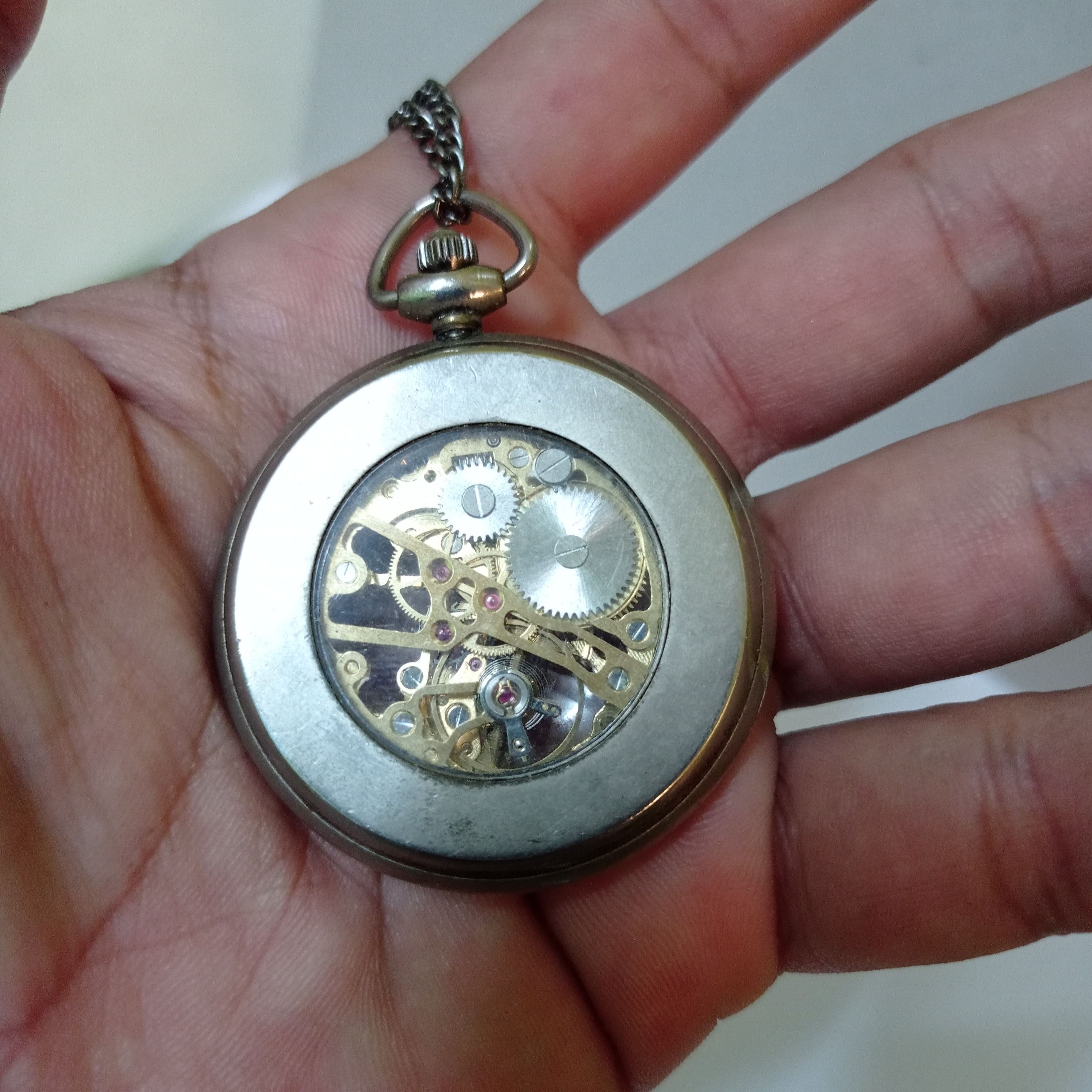 Japanese Brand × Vintage Super Retro AUTOMATIC ROMAN POCKETS WATCH Size ONE SIZE - 7 Thumbnail