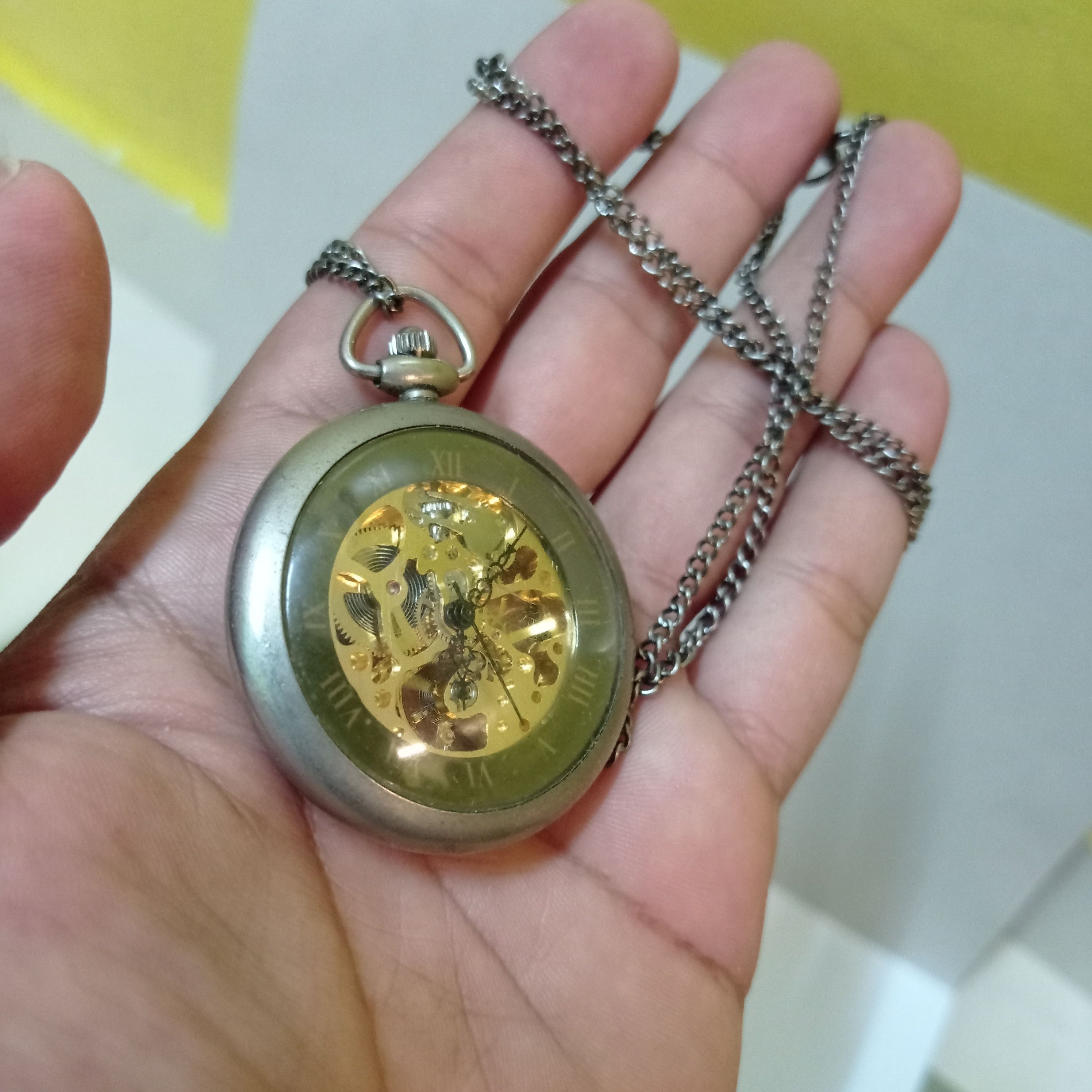 Japanese Brand × Vintage Super Retro AUTOMATIC ROMAN POCKETS WATCH Size ONE SIZE - 9 Thumbnail