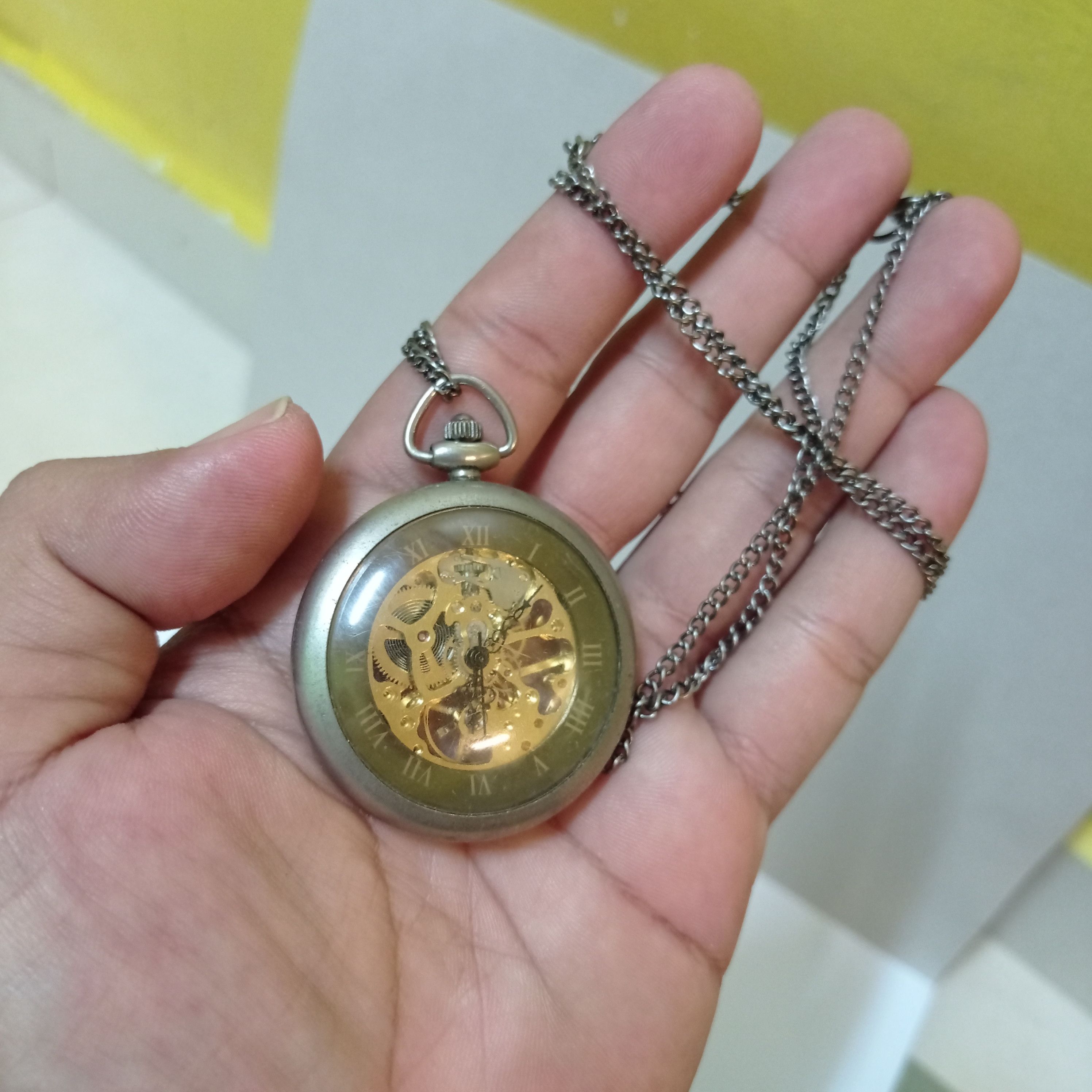 Japanese Brand × Vintage Super Retro AUTOMATIC ROMAN POCKETS WATCH Size ONE SIZE - 10 Thumbnail
