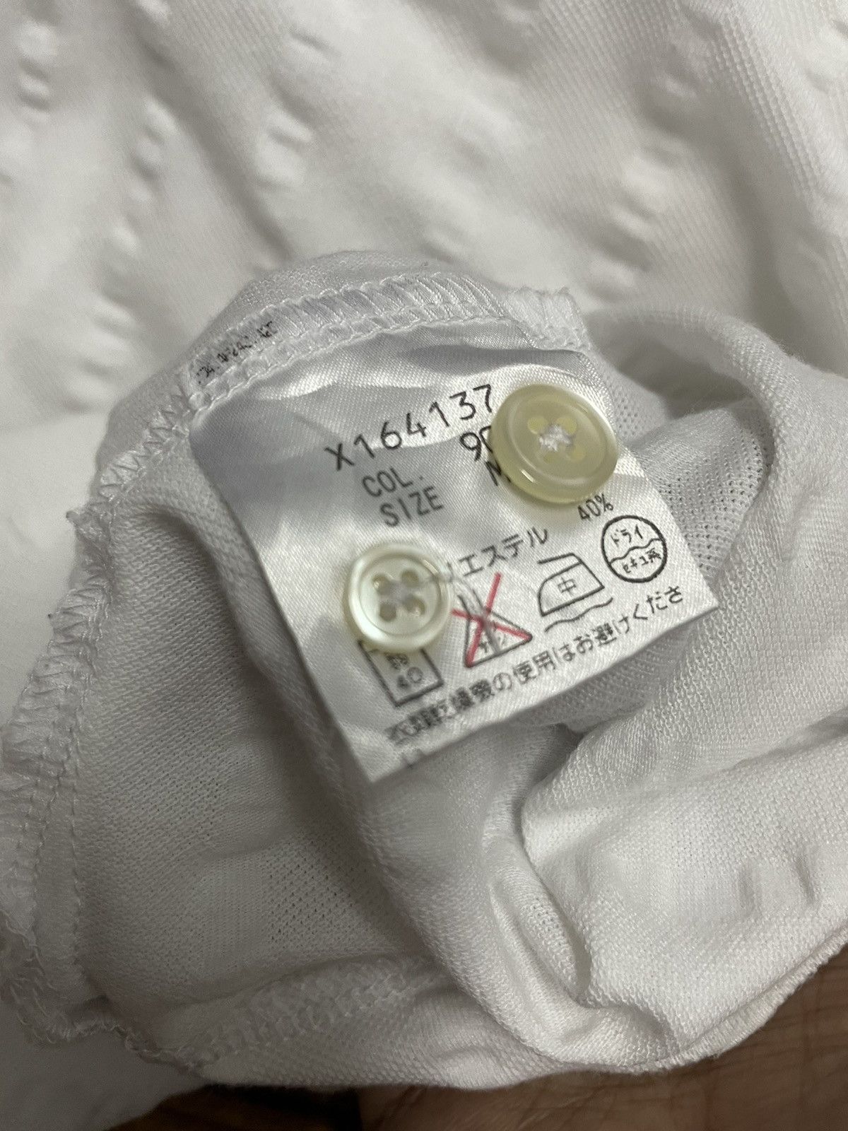 Yohji Yamamoto Yohji Yamamoto Button (Against All Risks )Up Polo T-shirt S Size S / US 4 / IT 40 - 7 Thumbnail