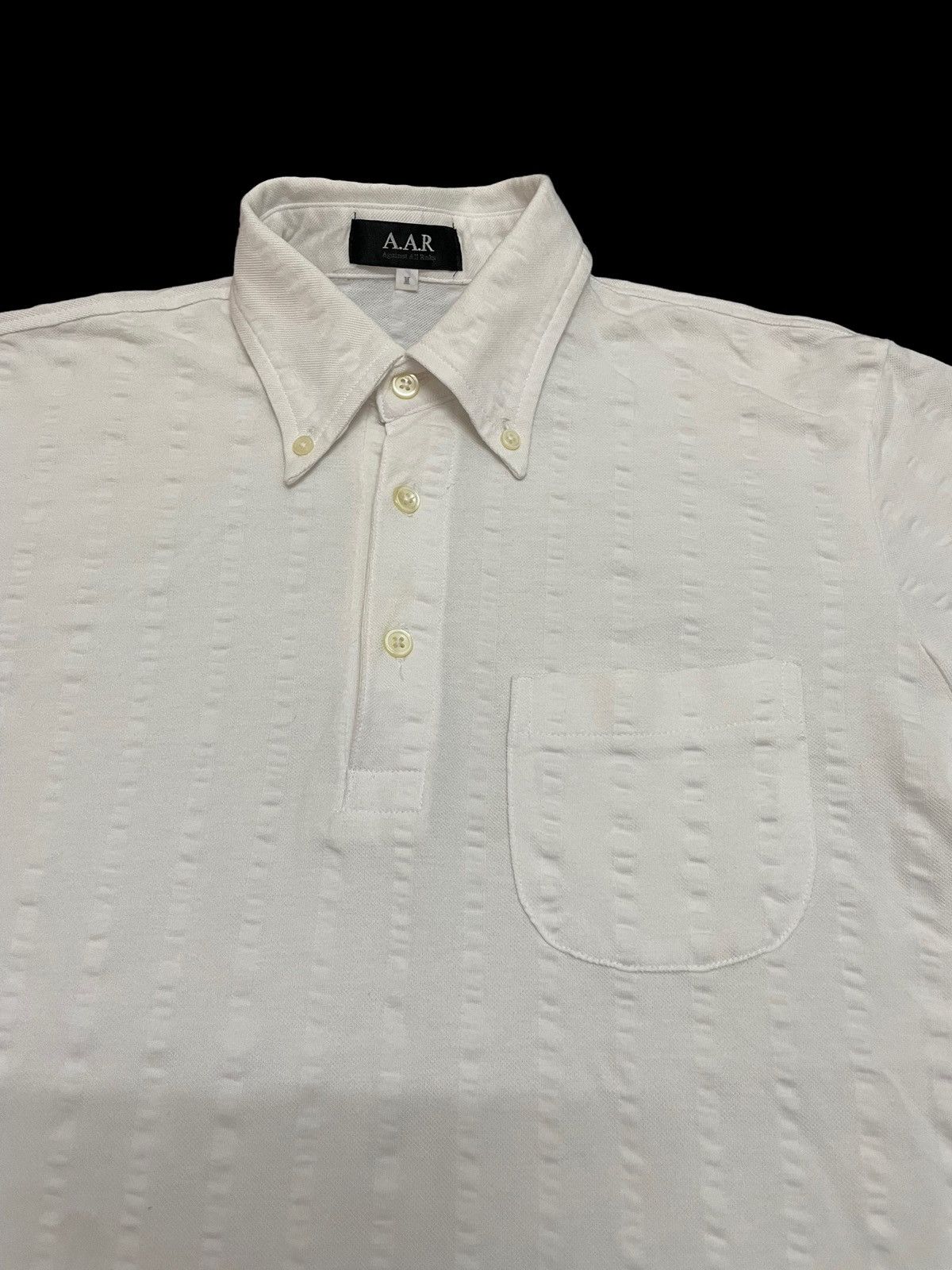 Yohji Yamamoto Yohji Yamamoto Button (Against All Risks )Up Polo T-shirt S Size S / US 4 / IT 40 - 4 Thumbnail
