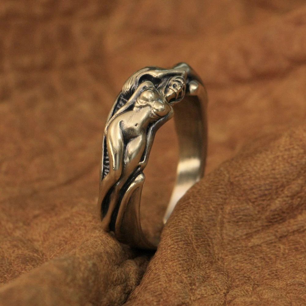 Jewelry Sexy Naked Skull Ring Size ONE SIZE - 1 Thumbnail